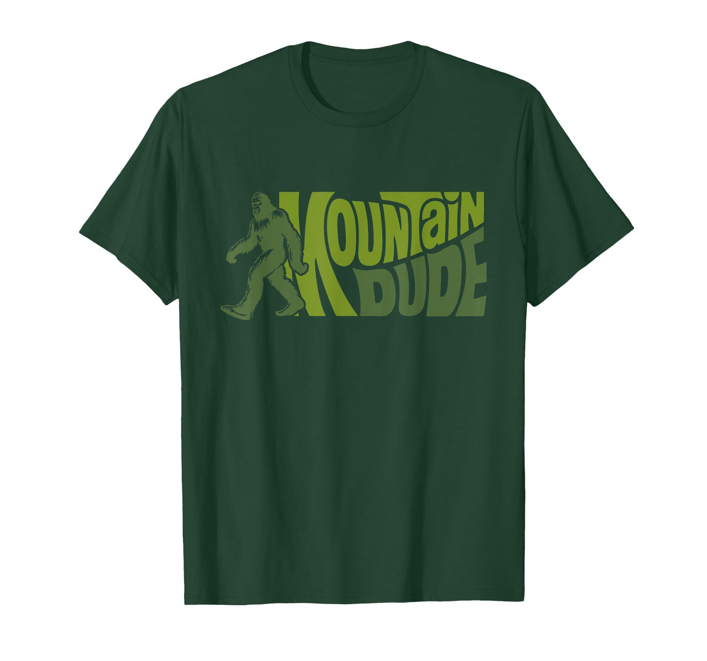 Mountain Dudes Bigfoot Sasquatch Rock On Hiking Outdoor T-Shirt