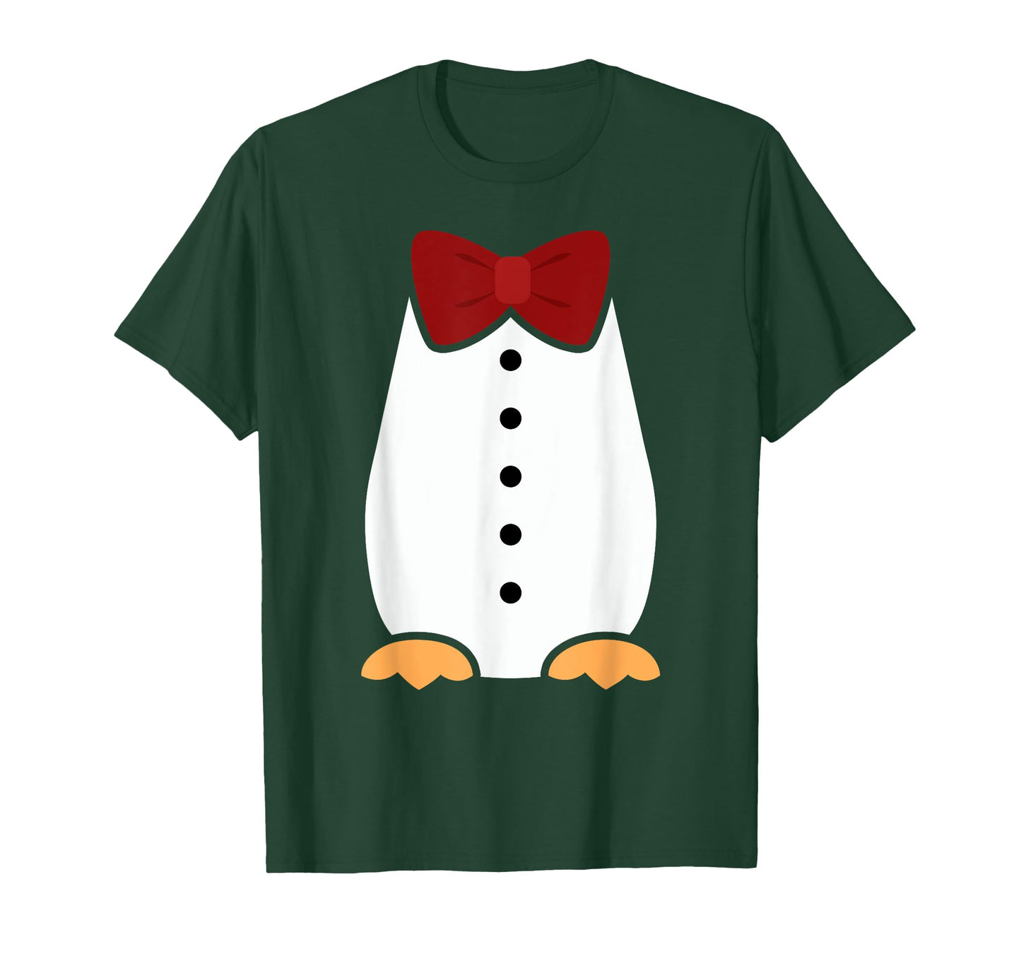 Penguin Tuxedo Funny Costume Halloween Outfit Bow Tie T-Shirt
