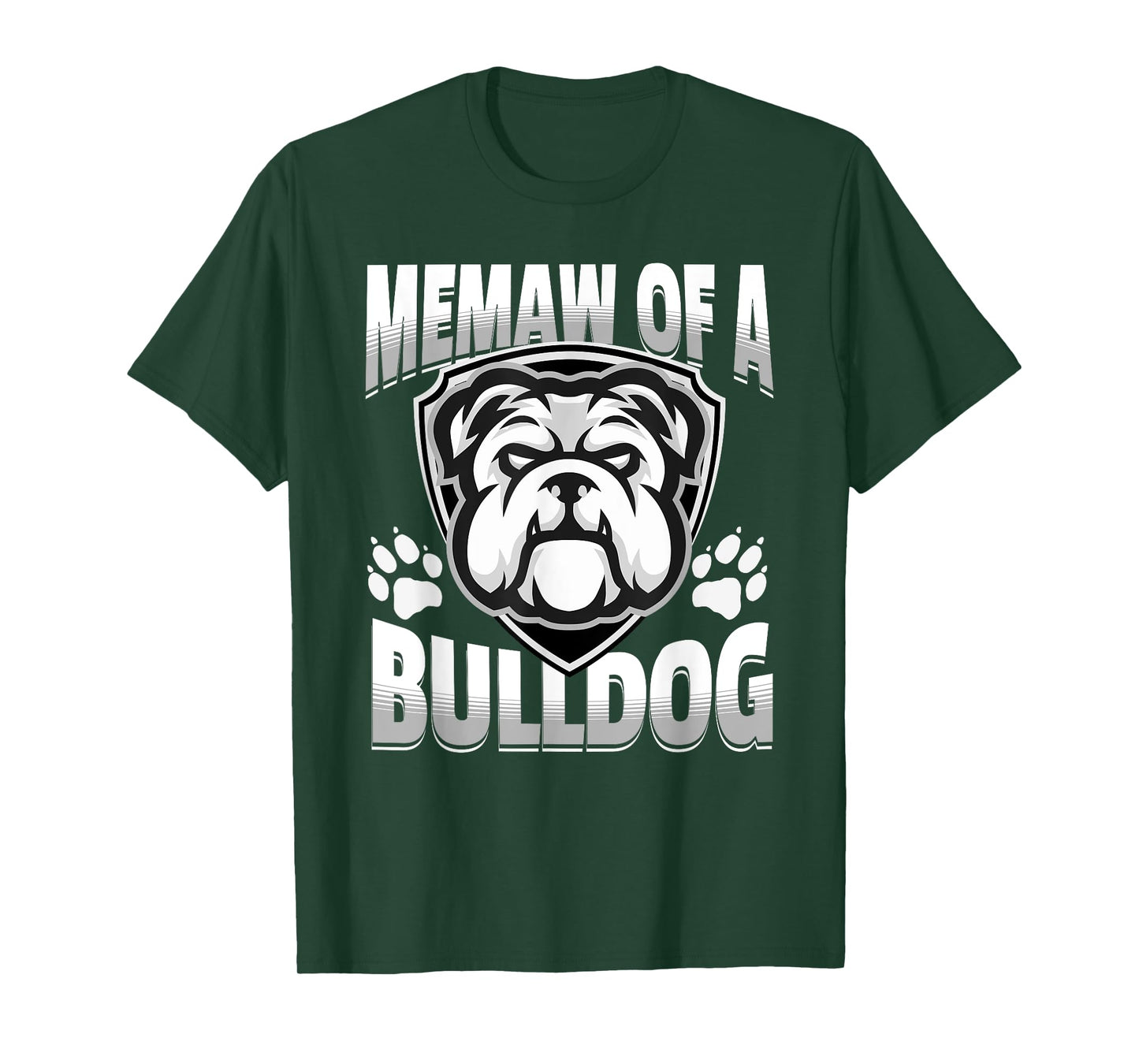 Memaw of a Bulldog Game Mascot Day - Matching Team Color T-Shirt for Men Women Kids