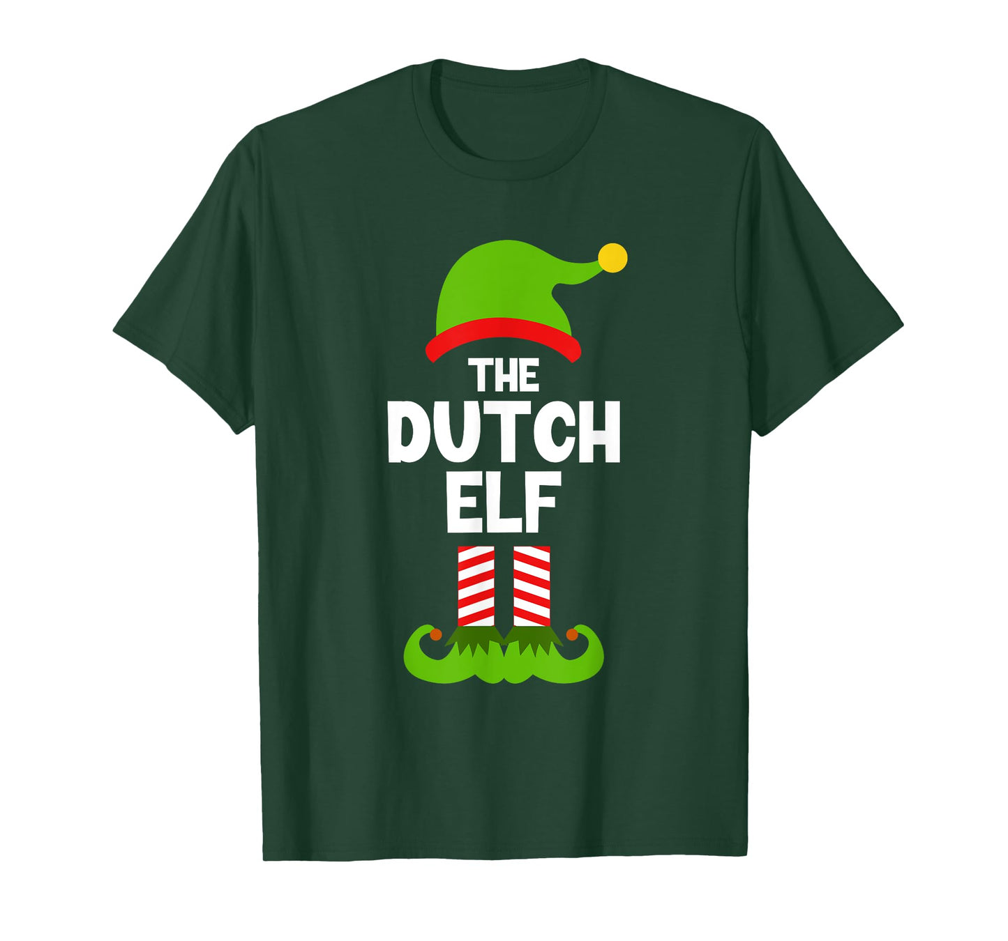 Funny The Dutch Elf Christmas Family Pajama Netherlands T-Shirt
