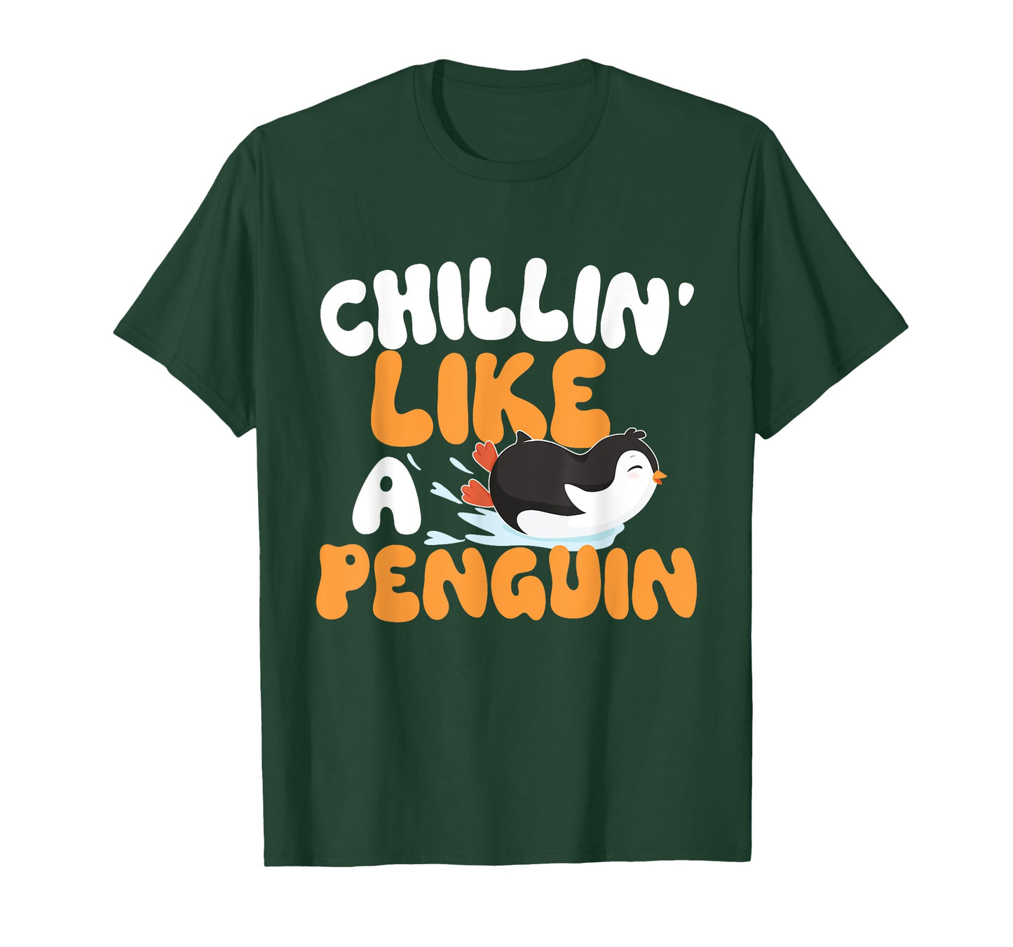 Penguin Lover Shirts - Chillin' Like A Penguin - Penguin Lover Bird Watcher T-Shirt