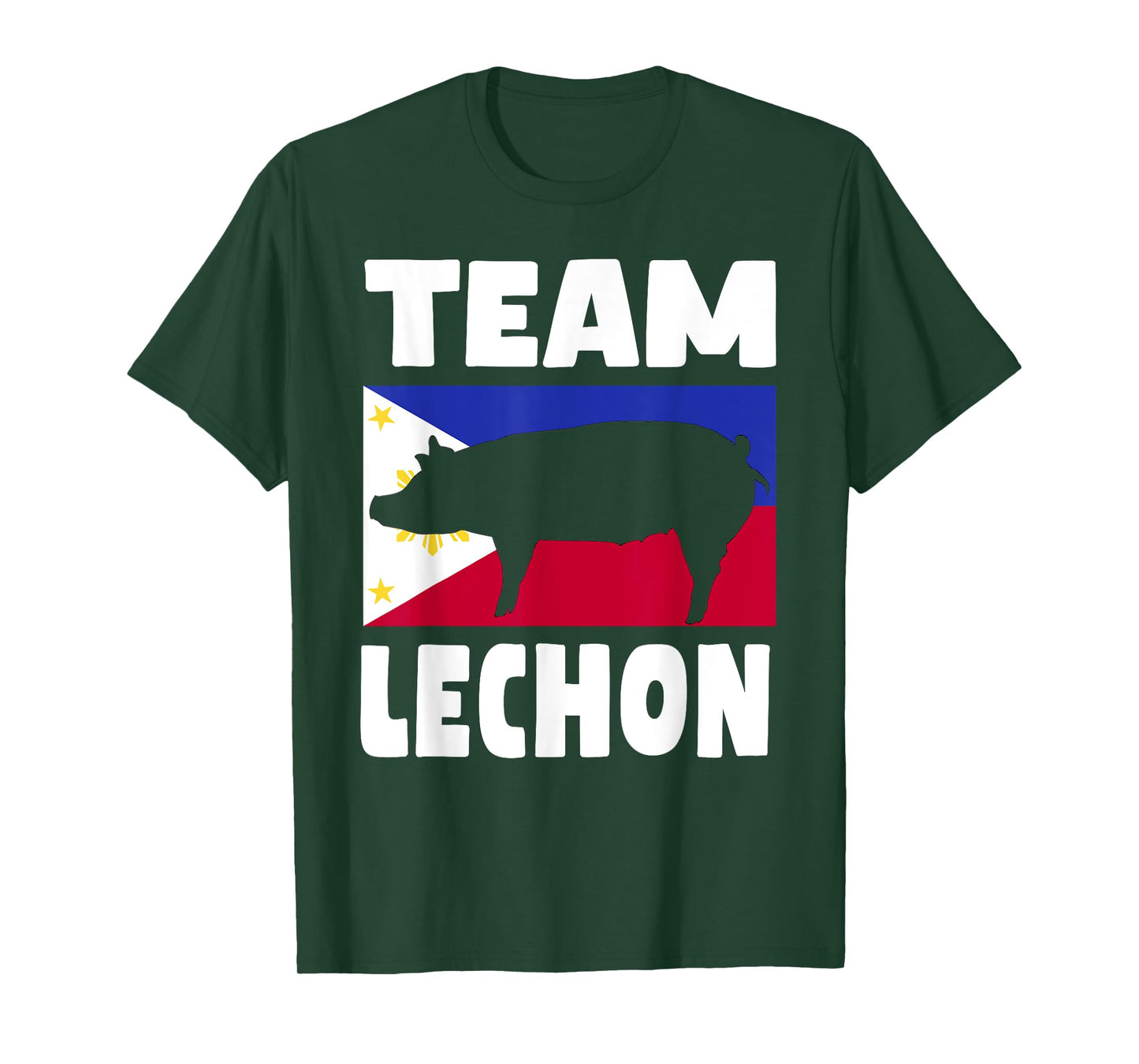 Team Lechon - Funny Lechon Baboy Outfit With Philippine Flag T-Shirt