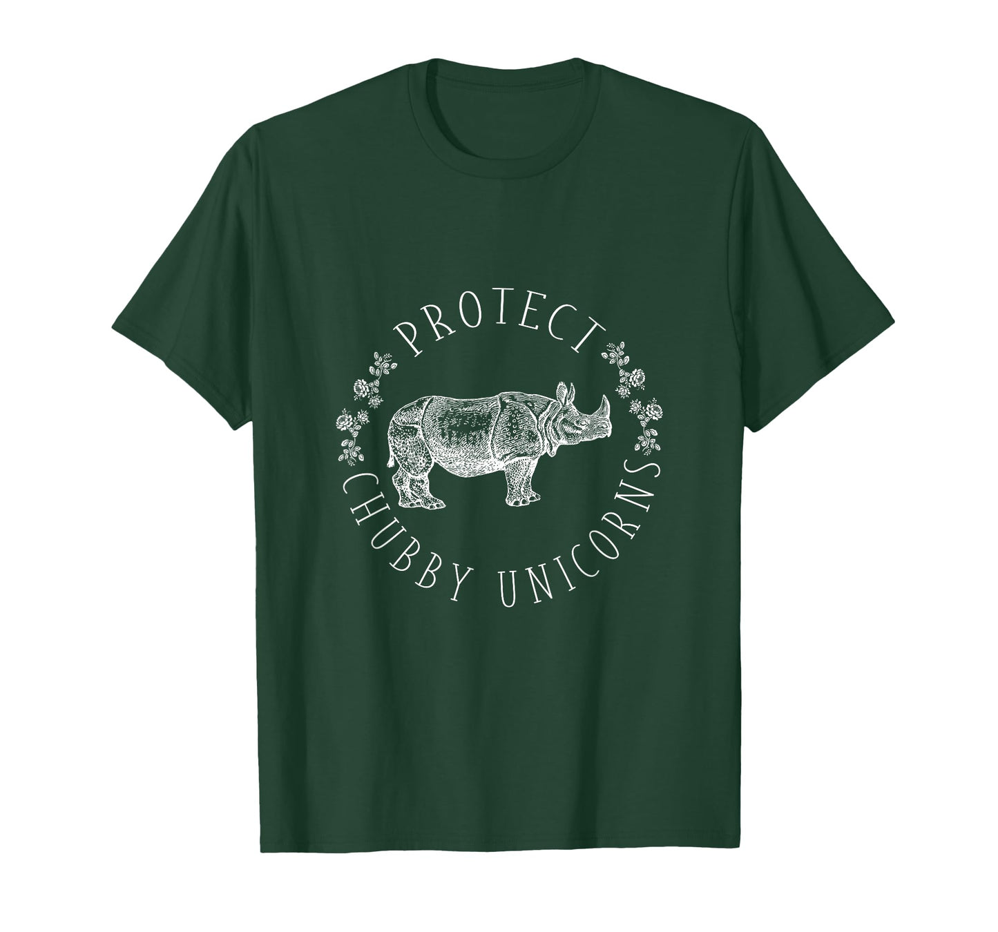 Protect Chubby Unicorns Save the White Rhino Animal Lover T-Shirt