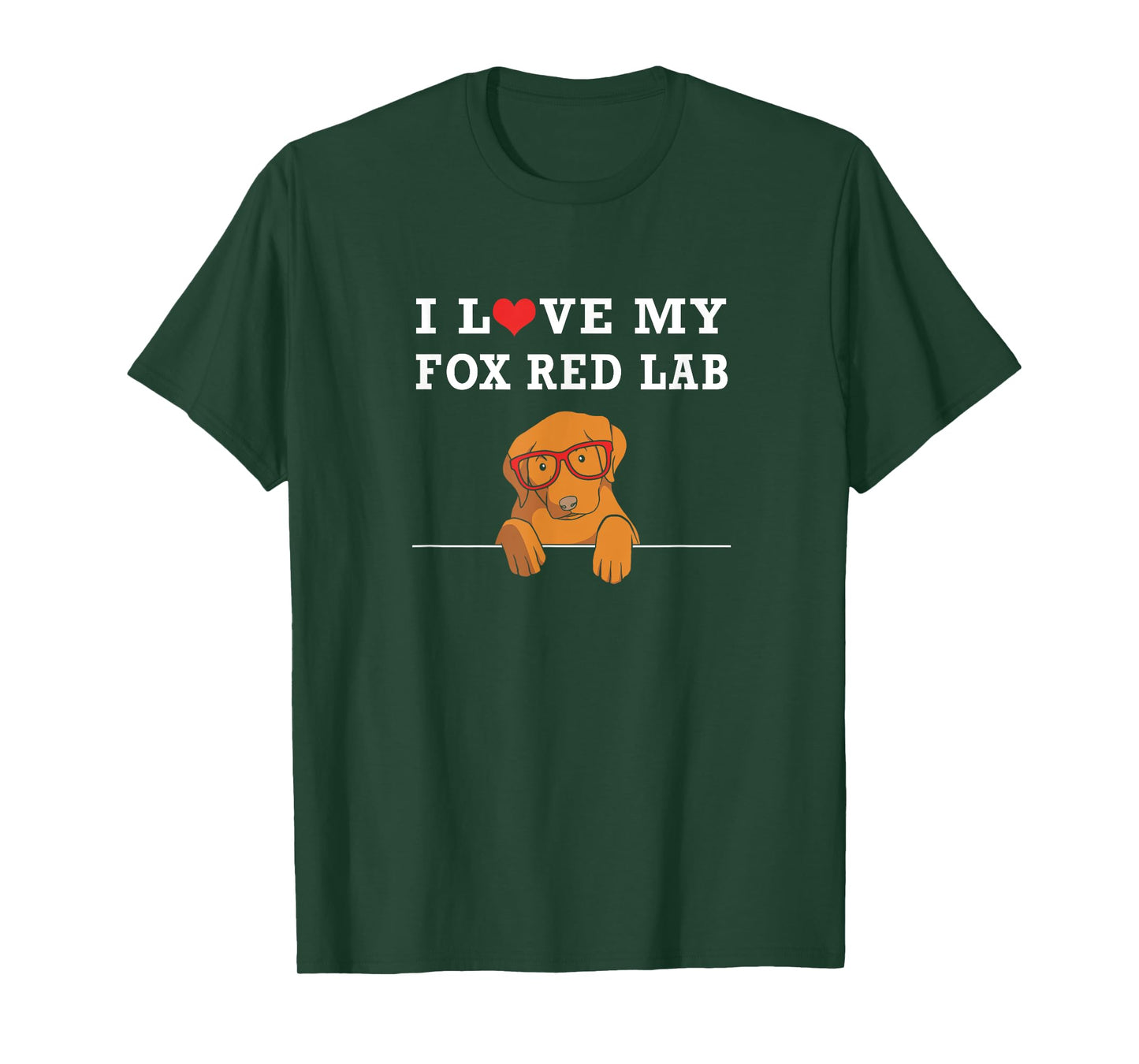 Cute Fox Red Labrador Puppy I Love My Fox Red Lab T-Shirt