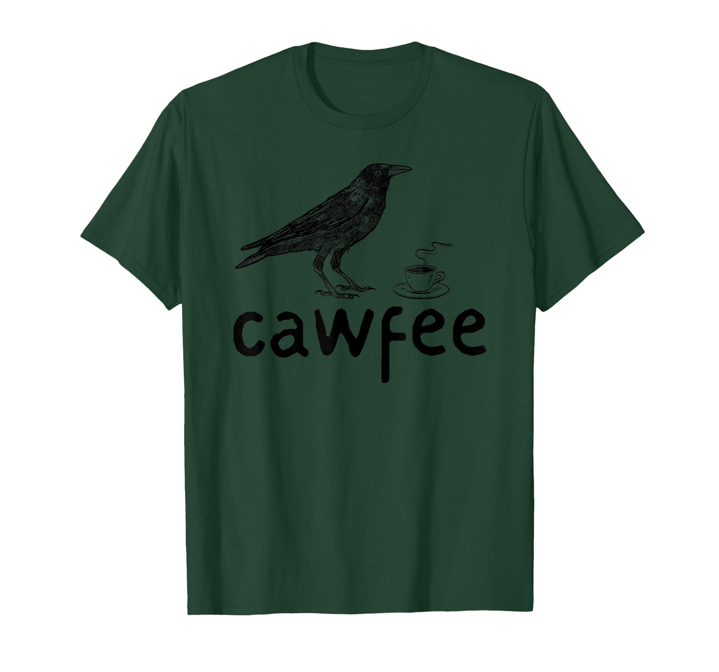 cawfee funny coffee lover drinking bird lover funny coffee T-Shirt
