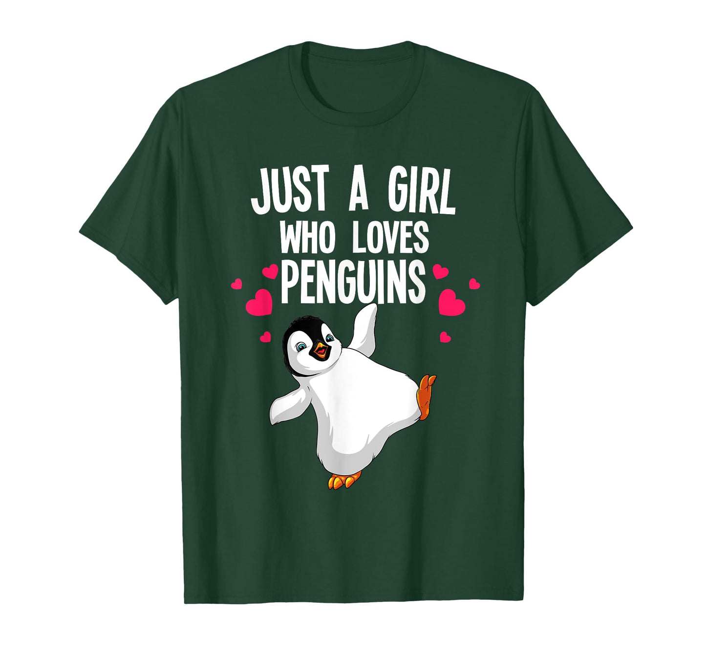 Funny Penguin Design For Women Girls Kids Aquatic Bird Lover T-Shirt