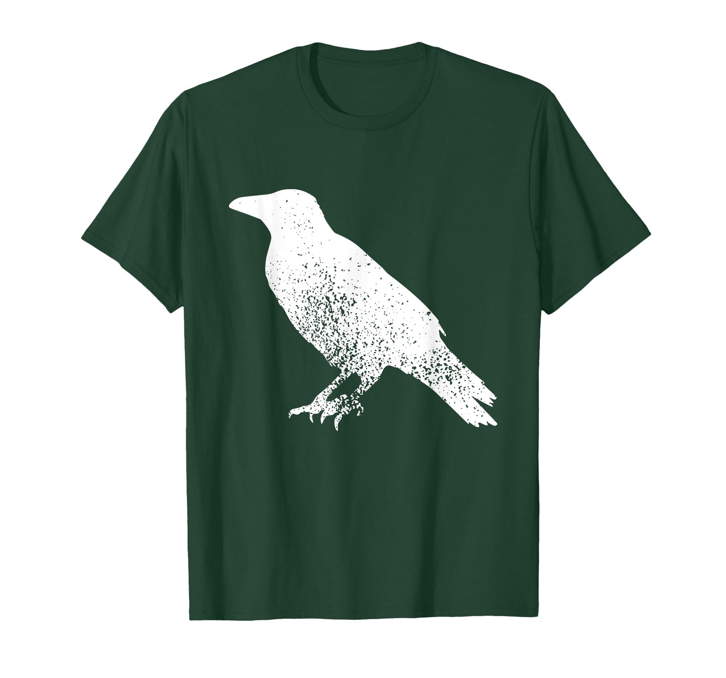 Distressed Crow Bird Print Raven Vintage Bird T-Shirt