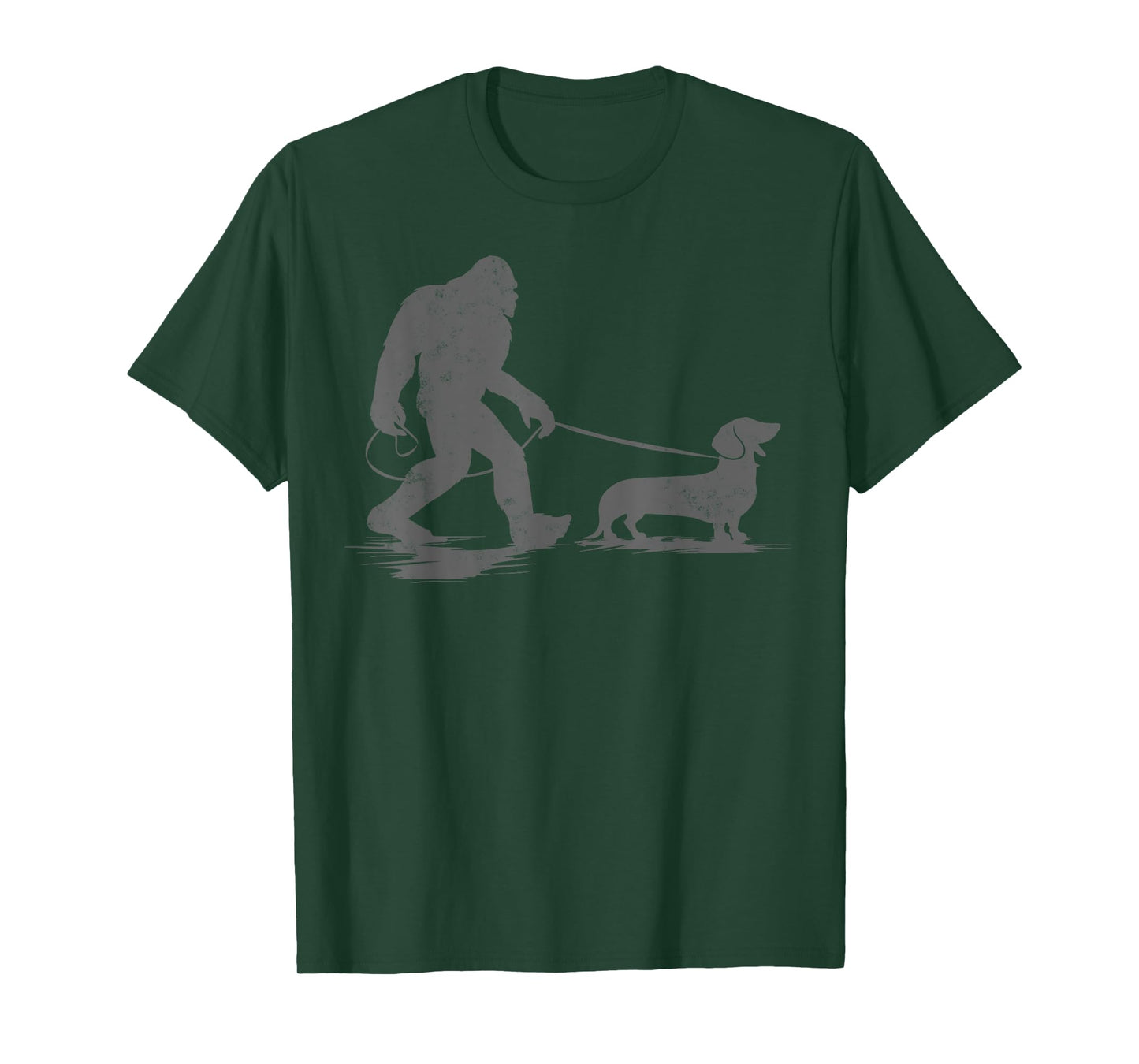 Bigfoot Walking Dachshund Dog Tee Funny Wiener Dog Dad Gifts Men Women Kids T-Shirt