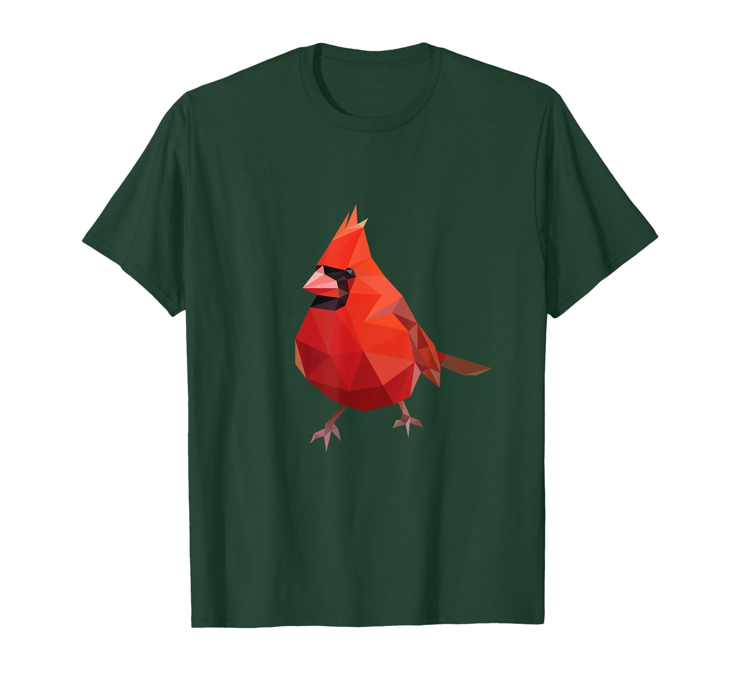Northern Cardinal Bird Shirt Geometric Bird Lover Birder T-Shirt