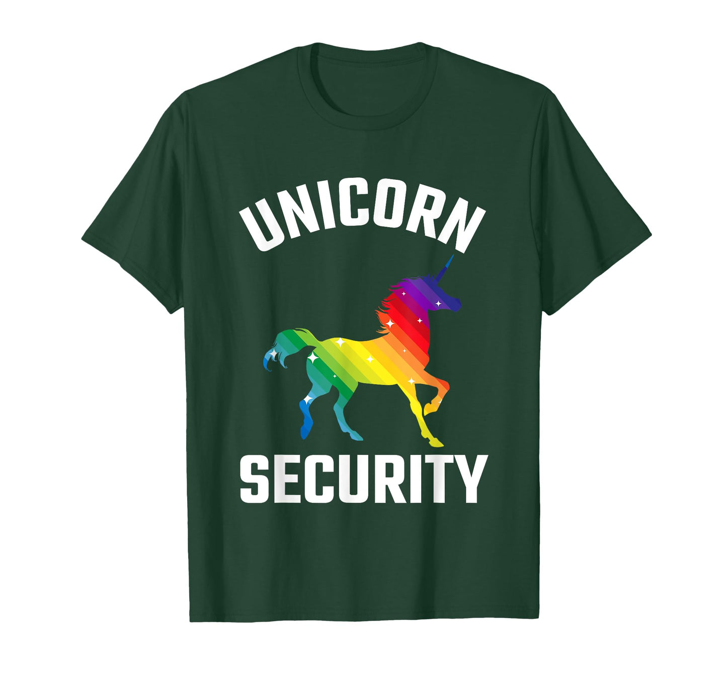 Unicorn Security Costume Party Outfit Kids Adult Cute Funny T-Shirt