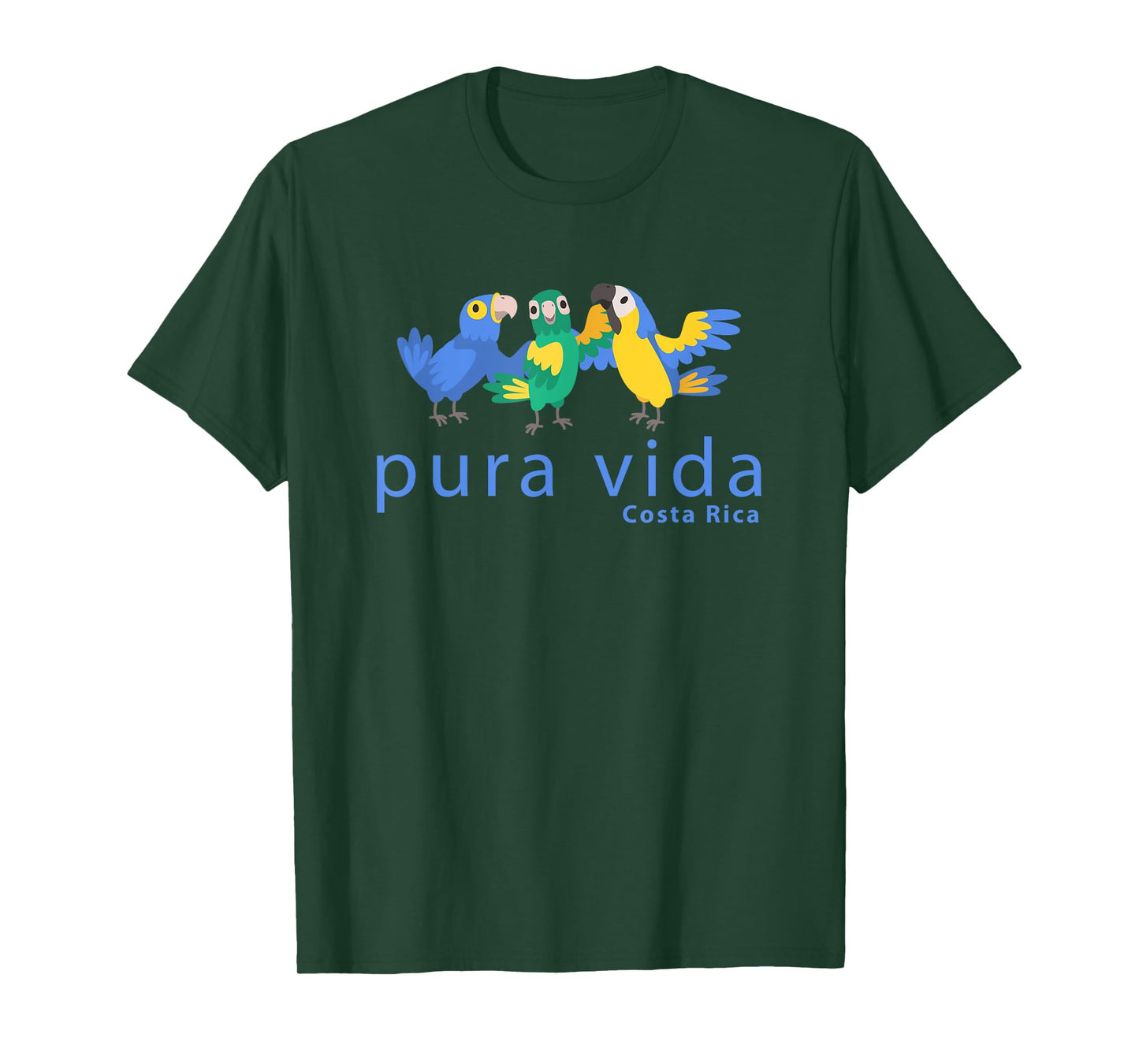 Pura Vida Parrots Costa Rica Birds T-Shirt