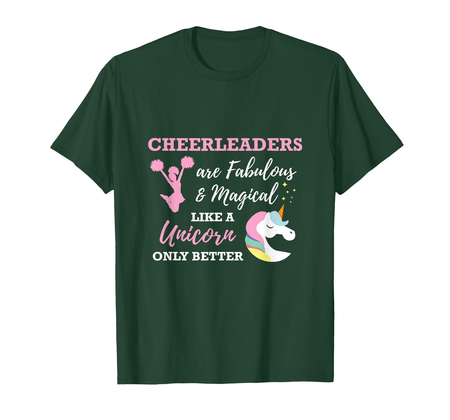 Cheerleaders Like A Unicorn Cheerleader Cheer T-Shirt