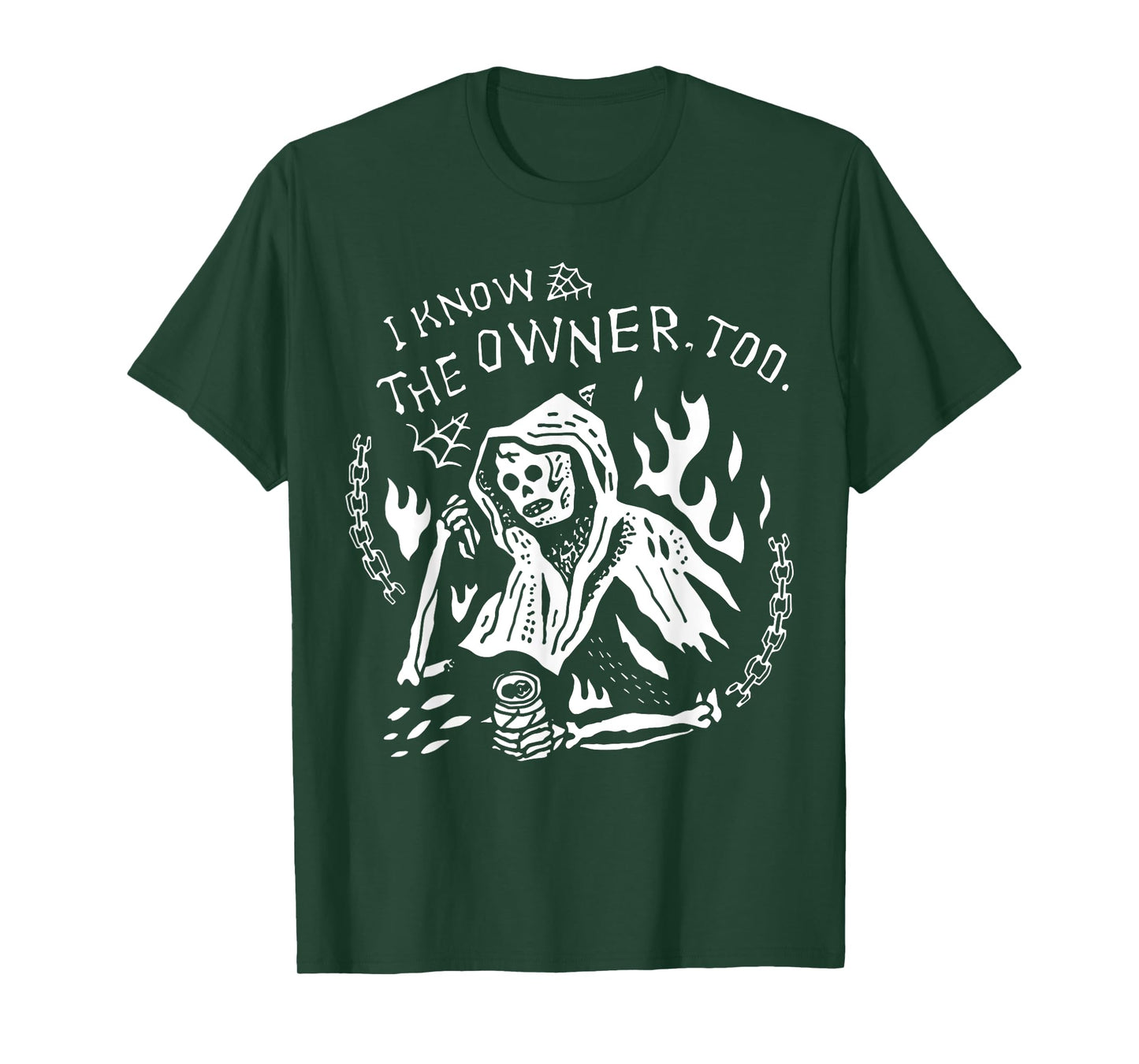 I Know The Owner Too Tattoo Skeleton Skull T-Shirt