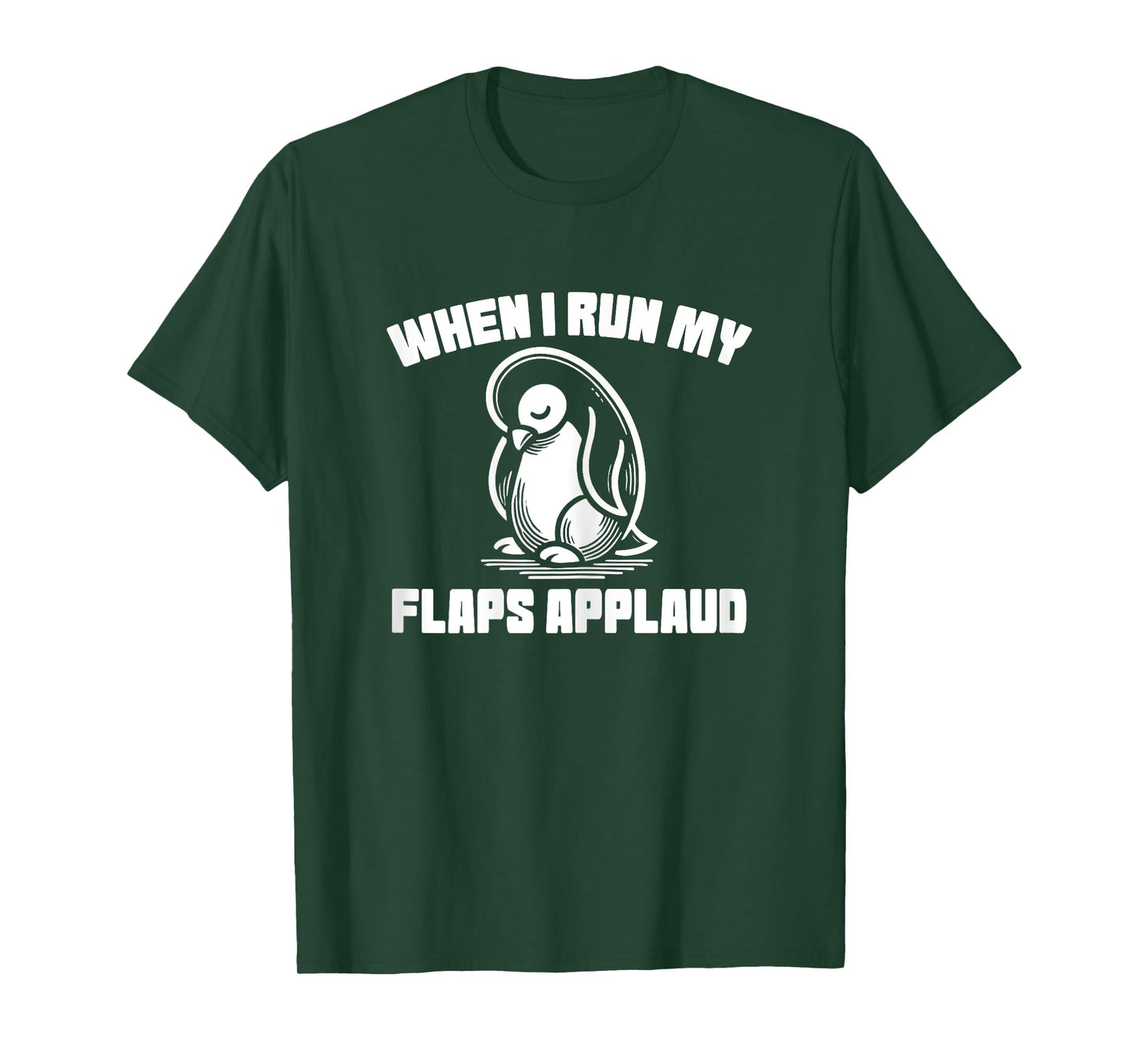 penguin flaps applaud inappropriate embarrassing roulette T-Shirt