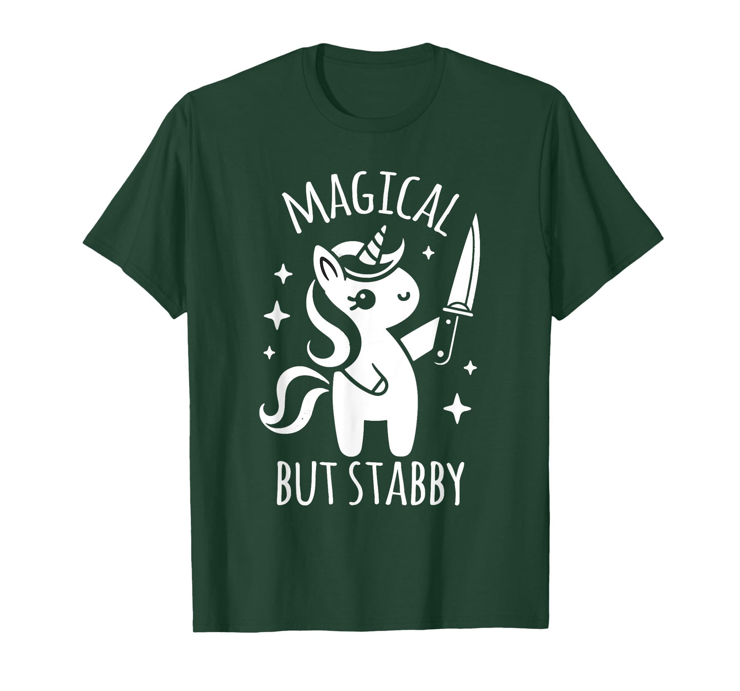 Unicorn Lover Funny Magical But Stabby T-Shirt