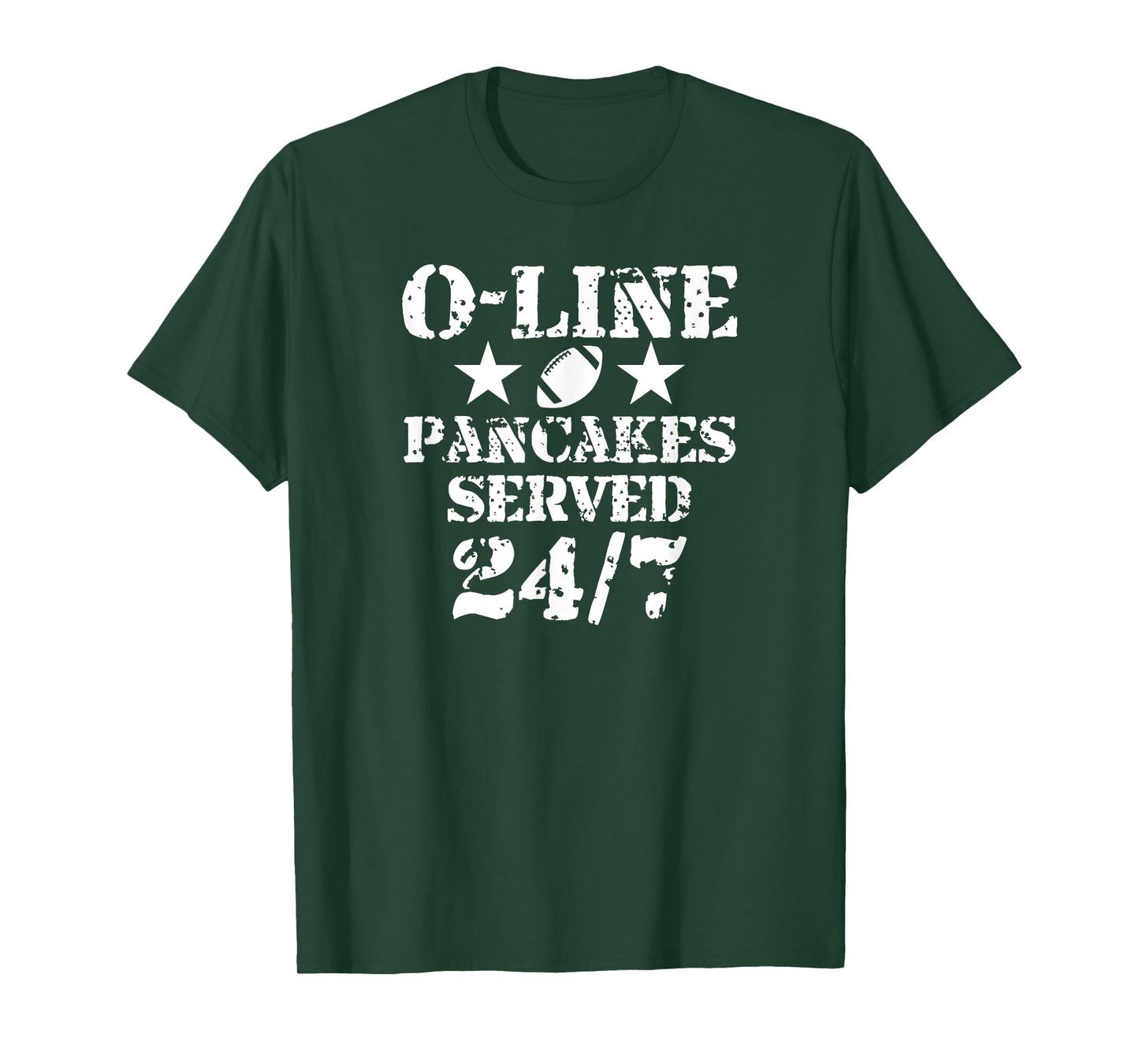O-Line Pancakes Served 24/7 American Football Lineman T-Shirt