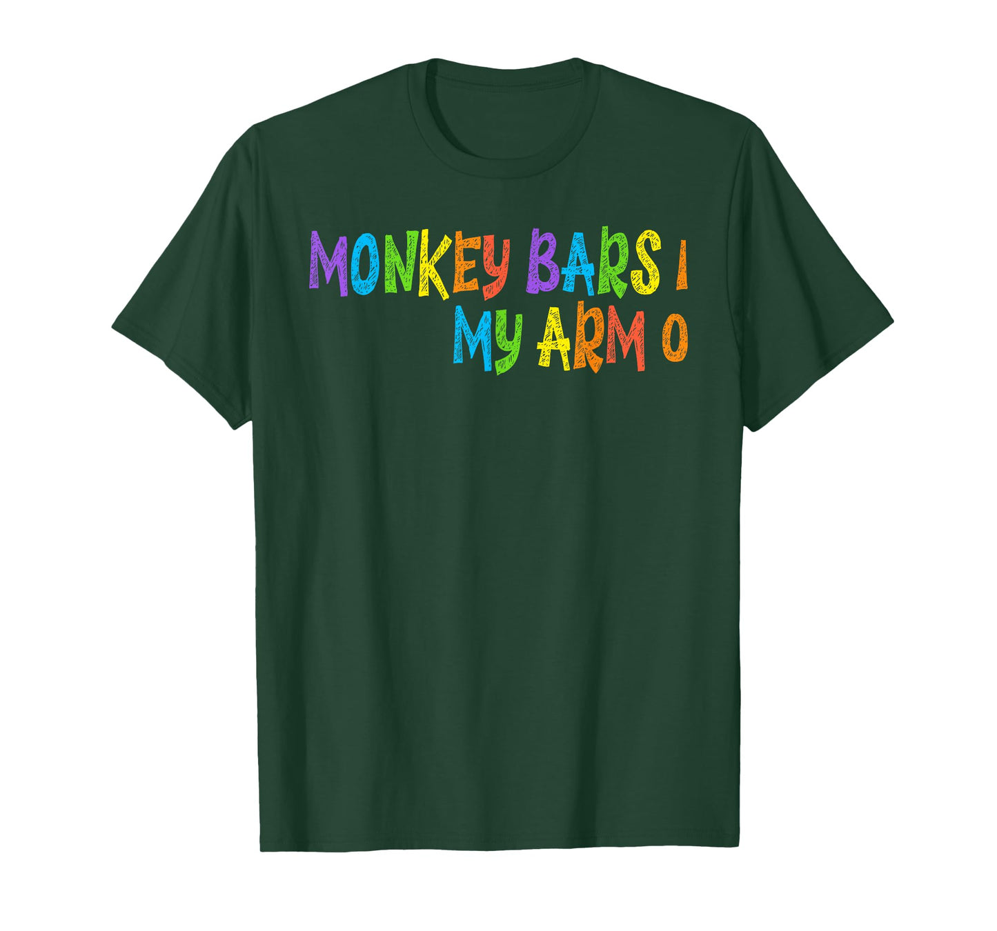 Funny Kids Monkey Bars Arm Injury Gift T-Shirt