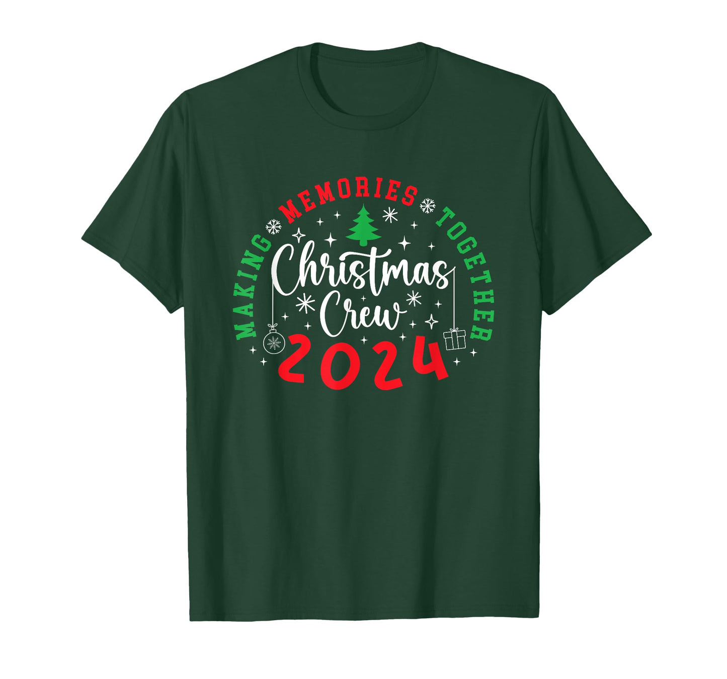 Christmas Crew 2024 Making Memories Together Xmas Pajamas T-Shirt