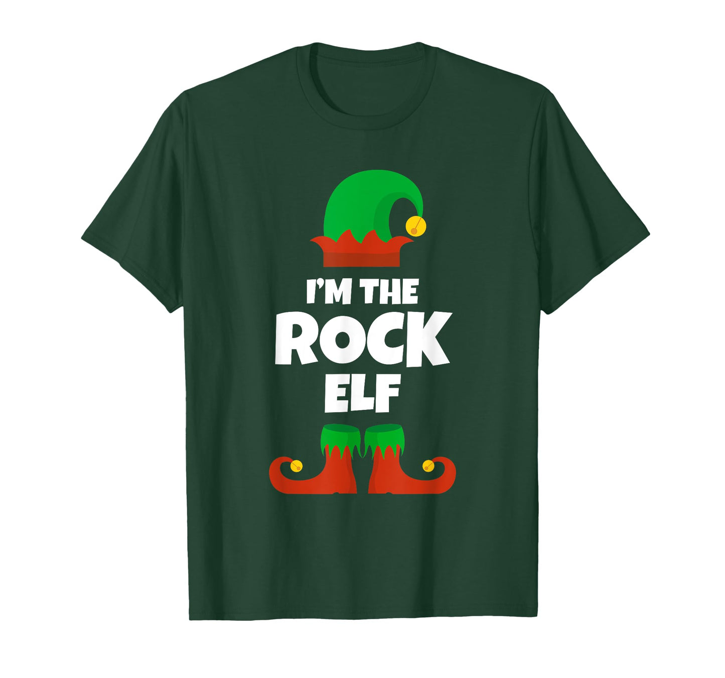 I'm The Rock Elf Family Pajama Christmas And Roll Music T-Shirt