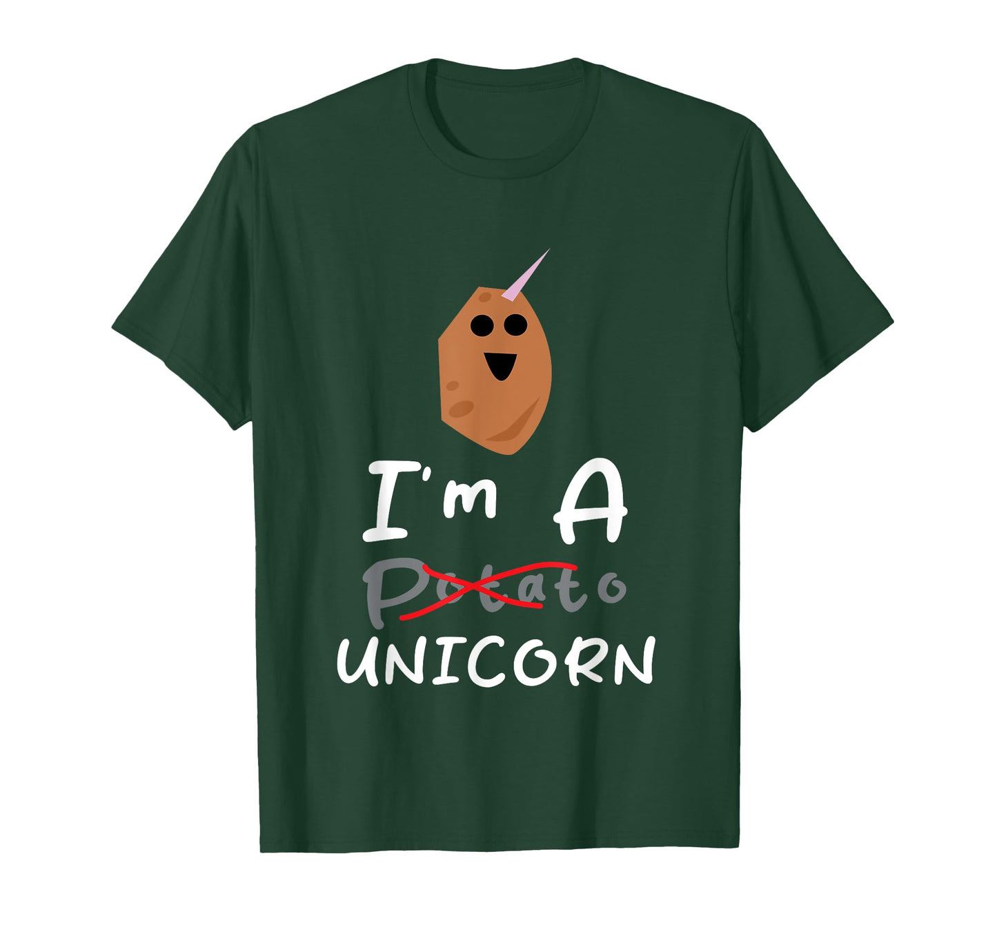 Funny Potato I'm A Potato Unicorn Funny Potato Unicorn Memes T-Shirt