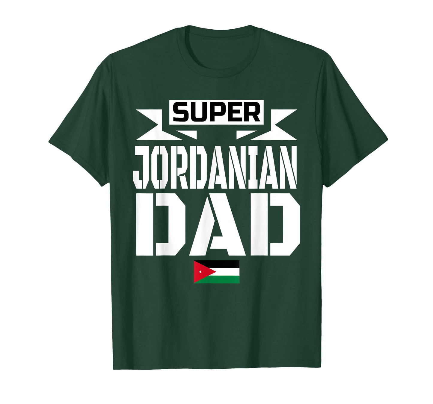 Mens Storecastle: Jordanian Dad Father's Day Jordan Flag T-Shirt