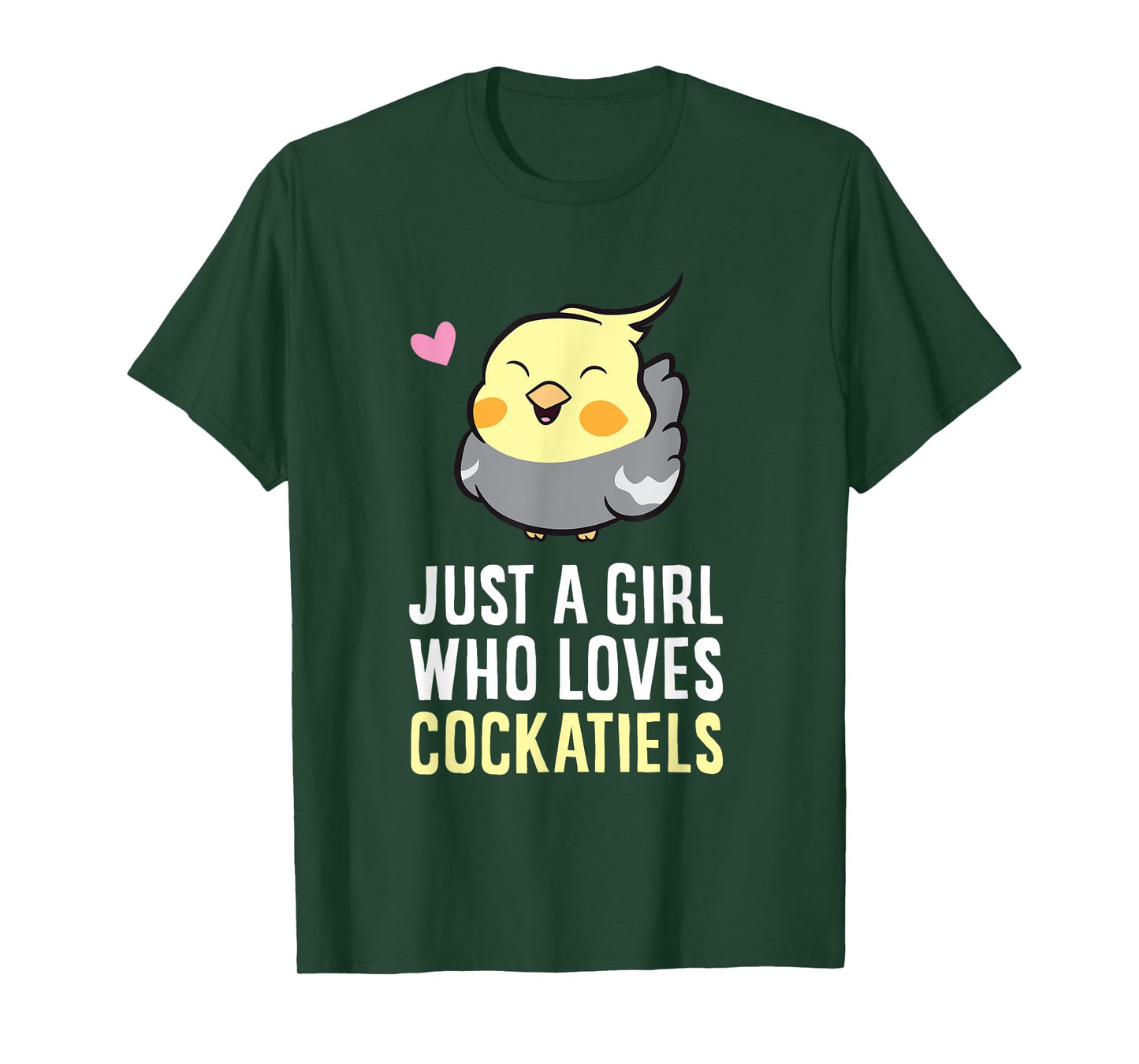 Just a Girl Who Loves Cockatiels T-Shirt