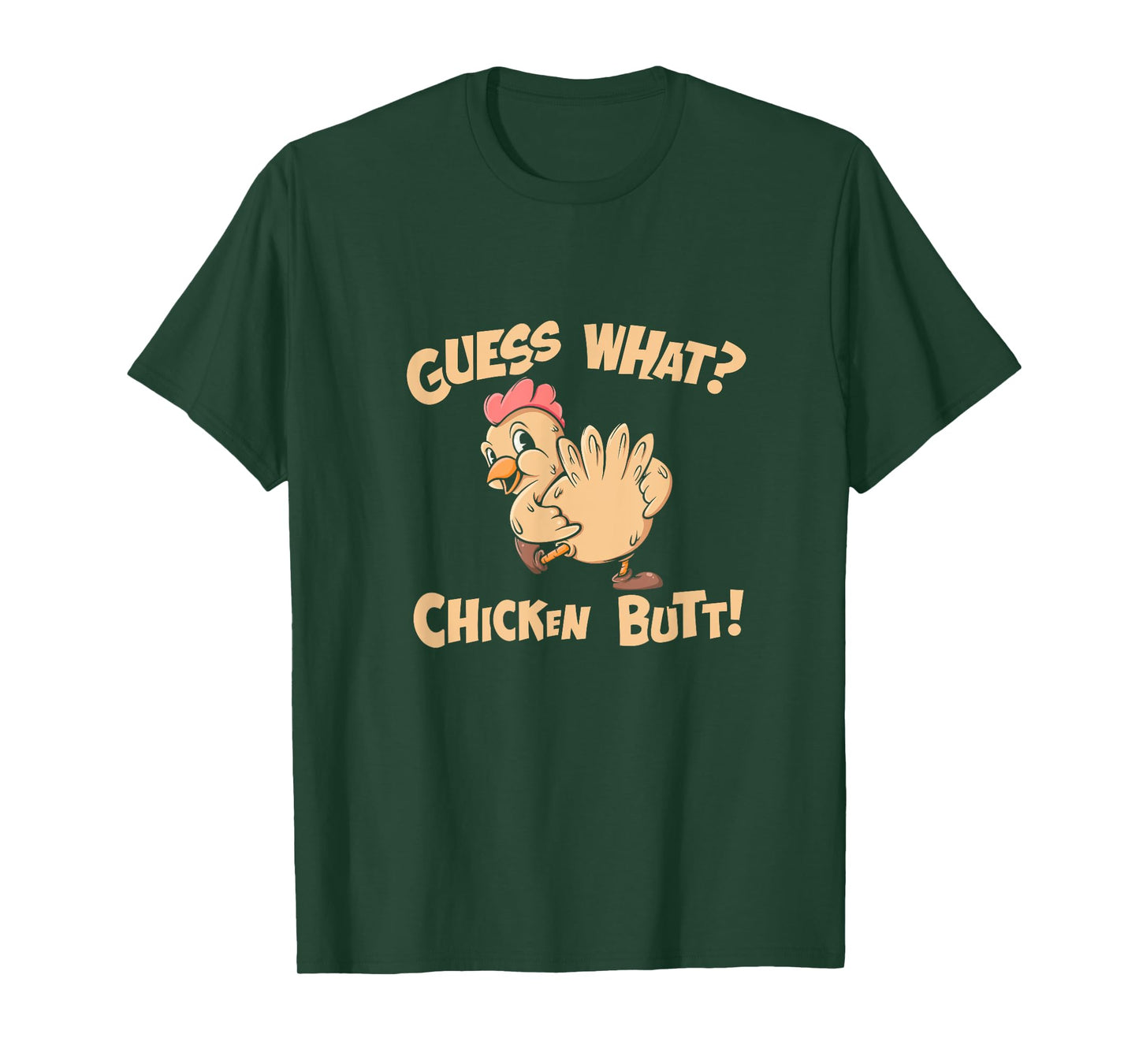 Guess What Chicken Butt Shirt Retro Funny Chicken Apparel T-Shirt