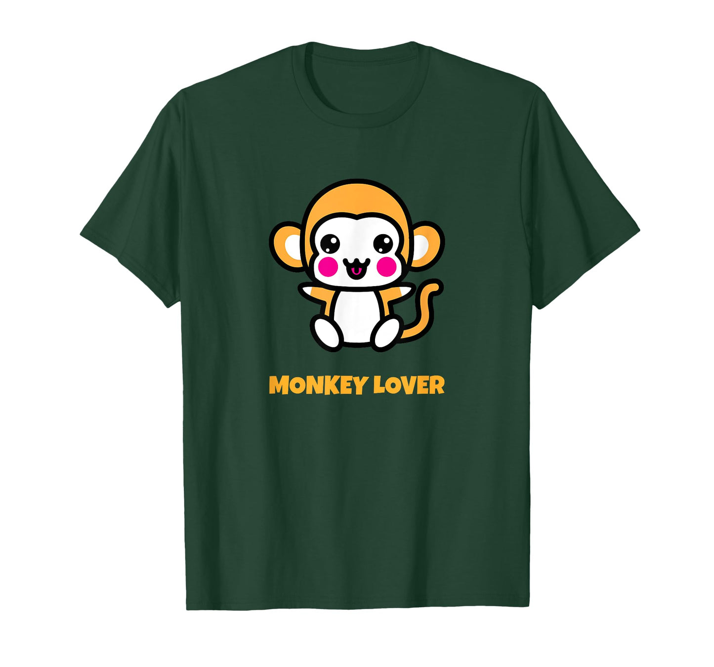 Cute Kawaii Monkey Anime Graphic Funny Animal Lover Tee T-Shirt