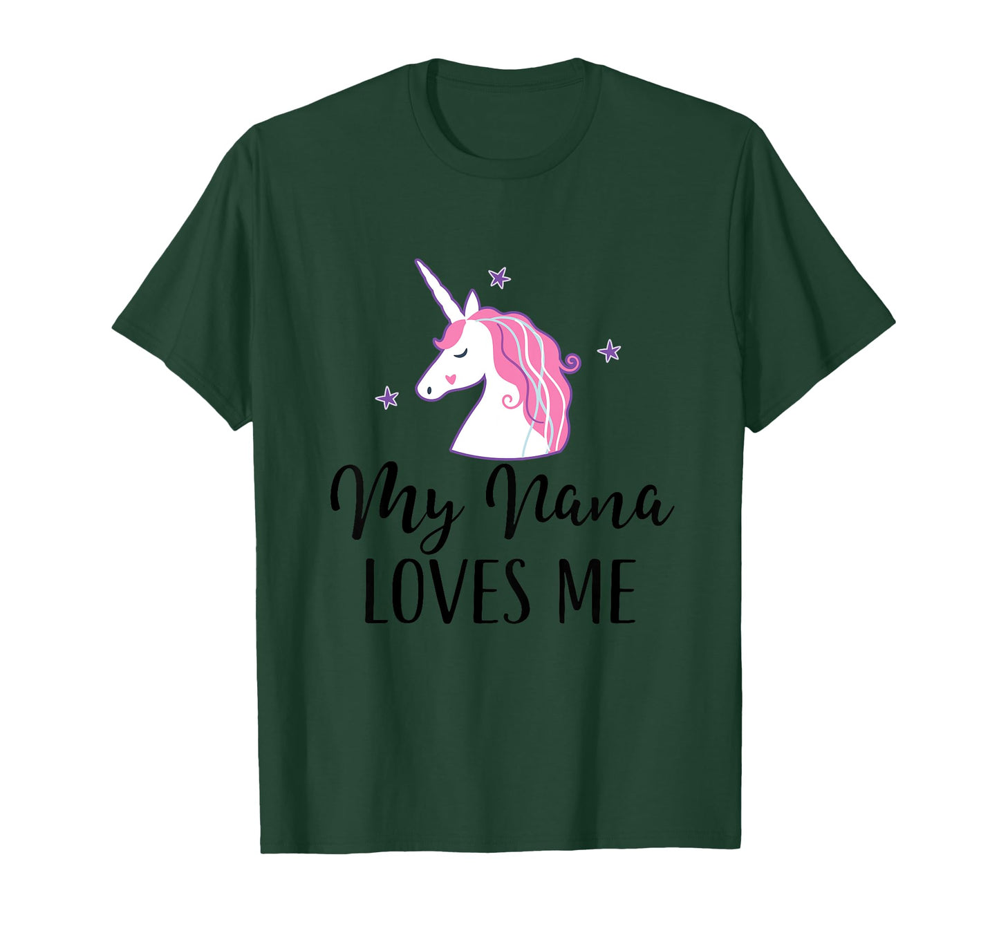 My Nana Loves Me Girl Unicorn T-Shirt