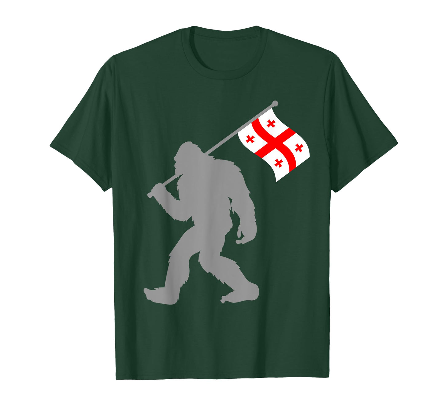 Sak’art'velo or Georgian Flag on Georgia Flag T-Shirt