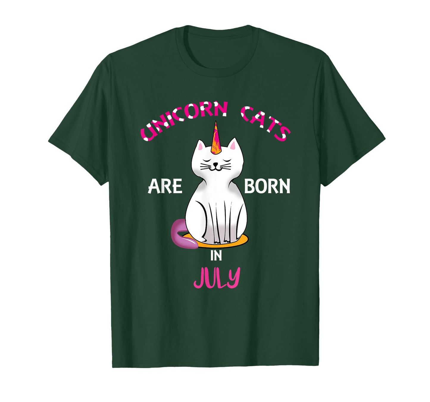 Unicorn Cats are Born in July Shirt - Birthday Shirt Gift