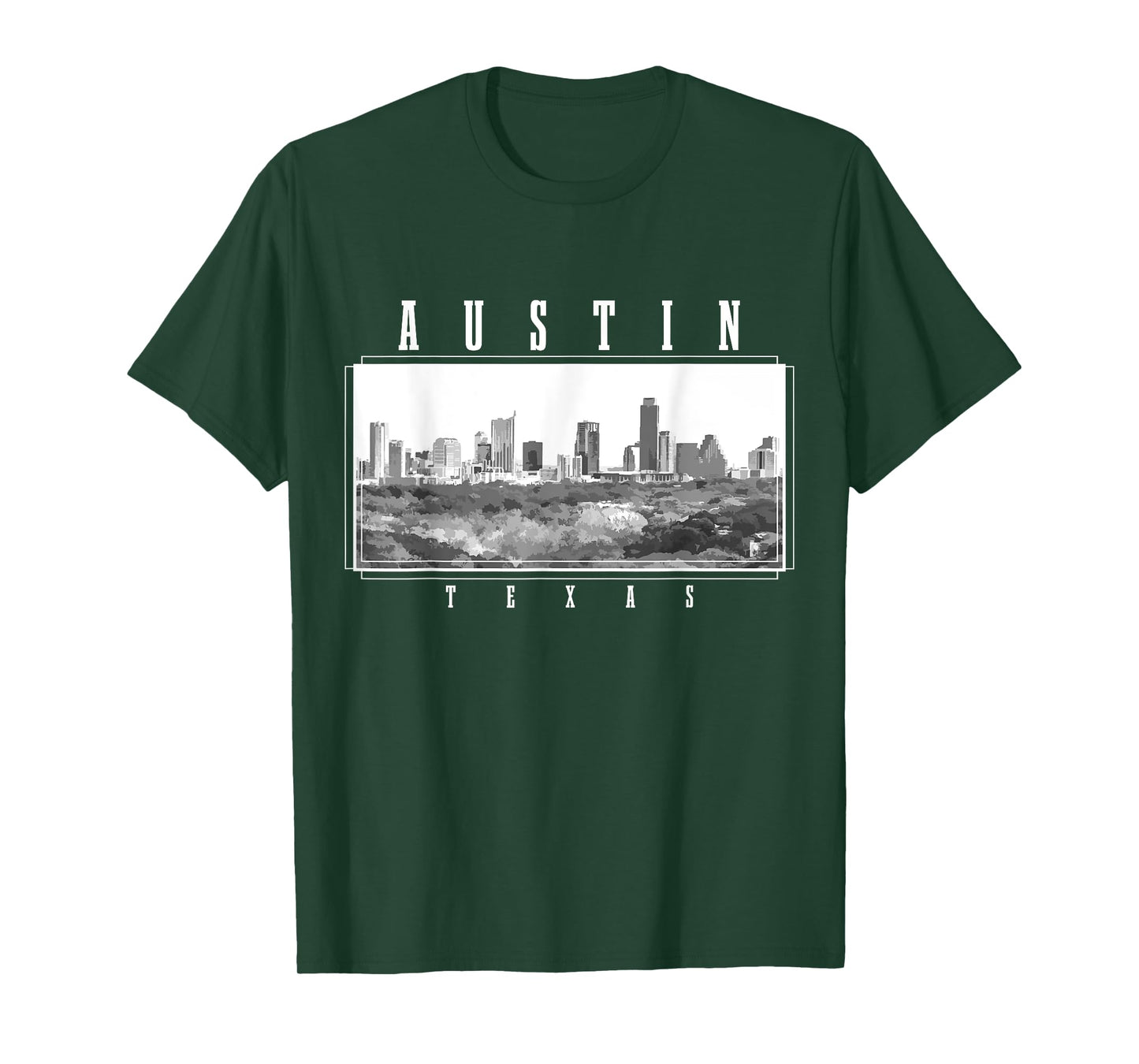 Austin Texas Skyline USA America Vintage Souvenir T-Shirt