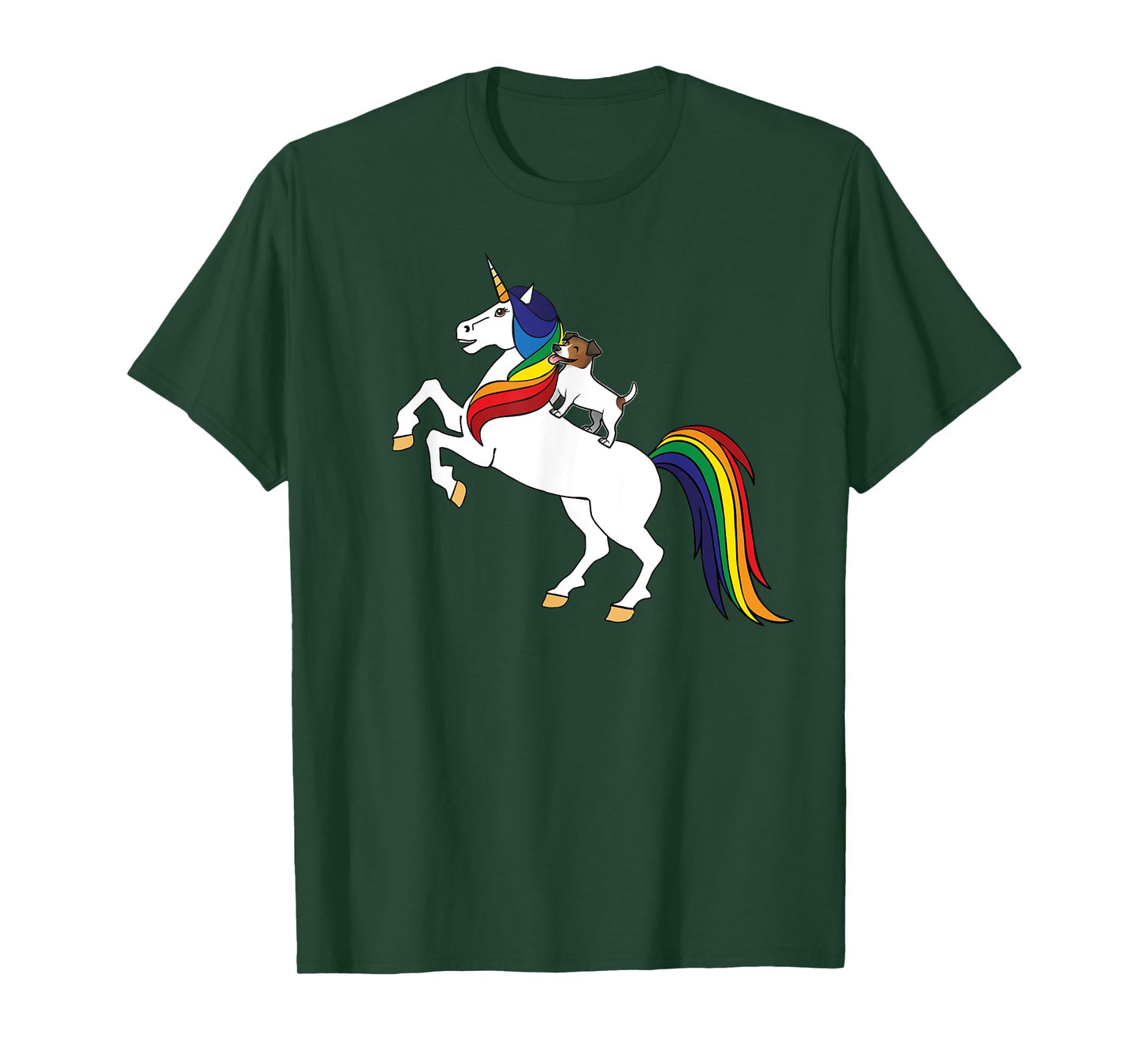 JRT Dog Lover Unicorn Kids Womens Girls Jack Russell T-Shirt