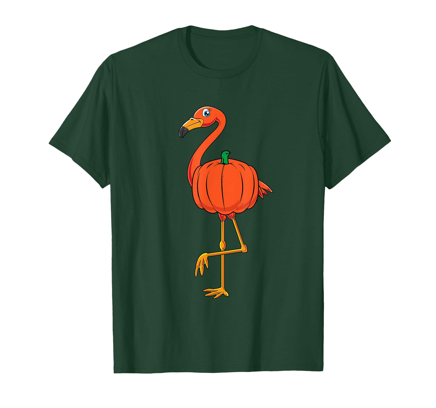 Flamingo Pumpkin Shirt Halloween Cute Flamingo Lover Costume