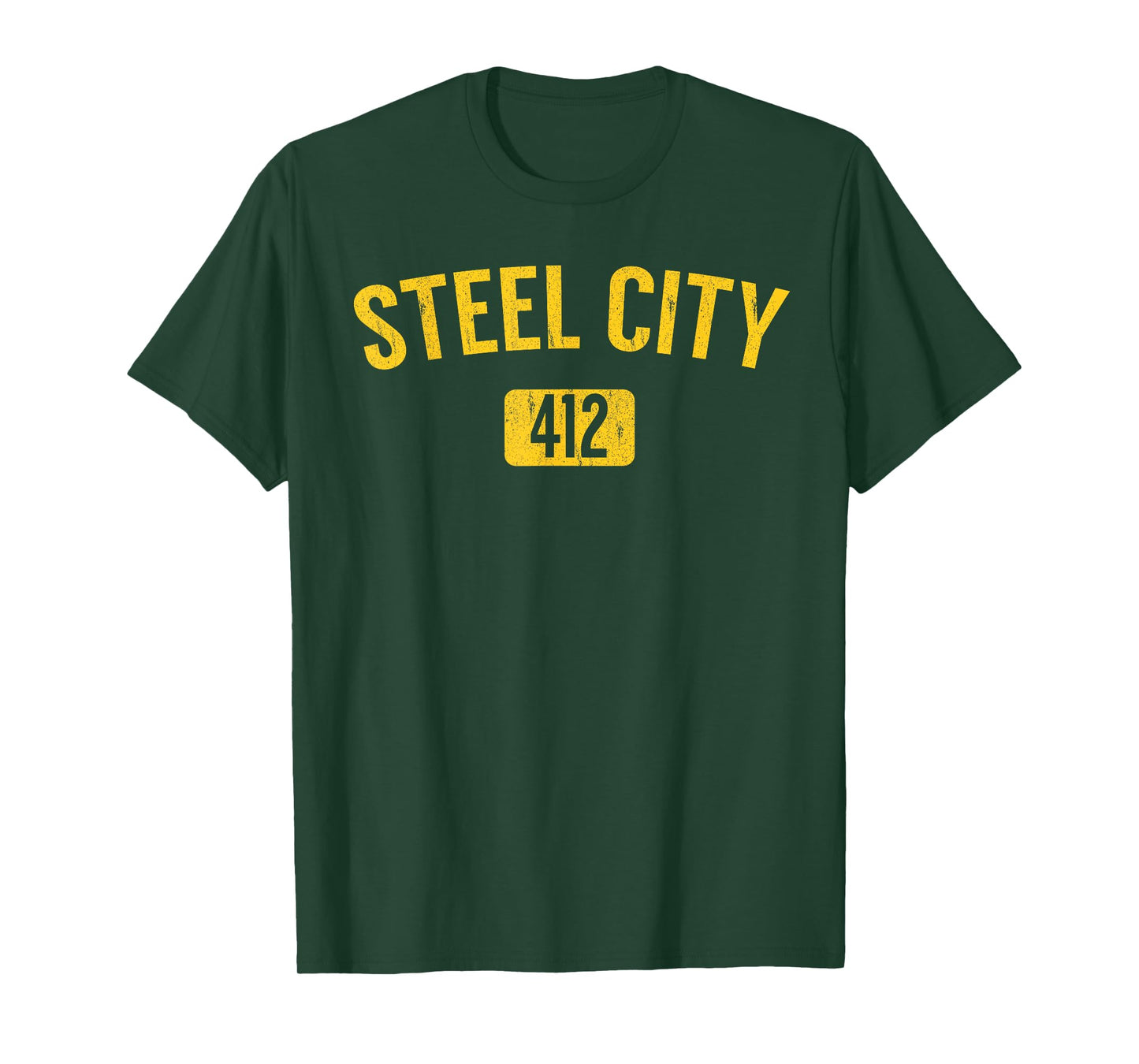 Pittsburgh Pennsylvania Steel City Black and Gold T Shirt T-Shirt