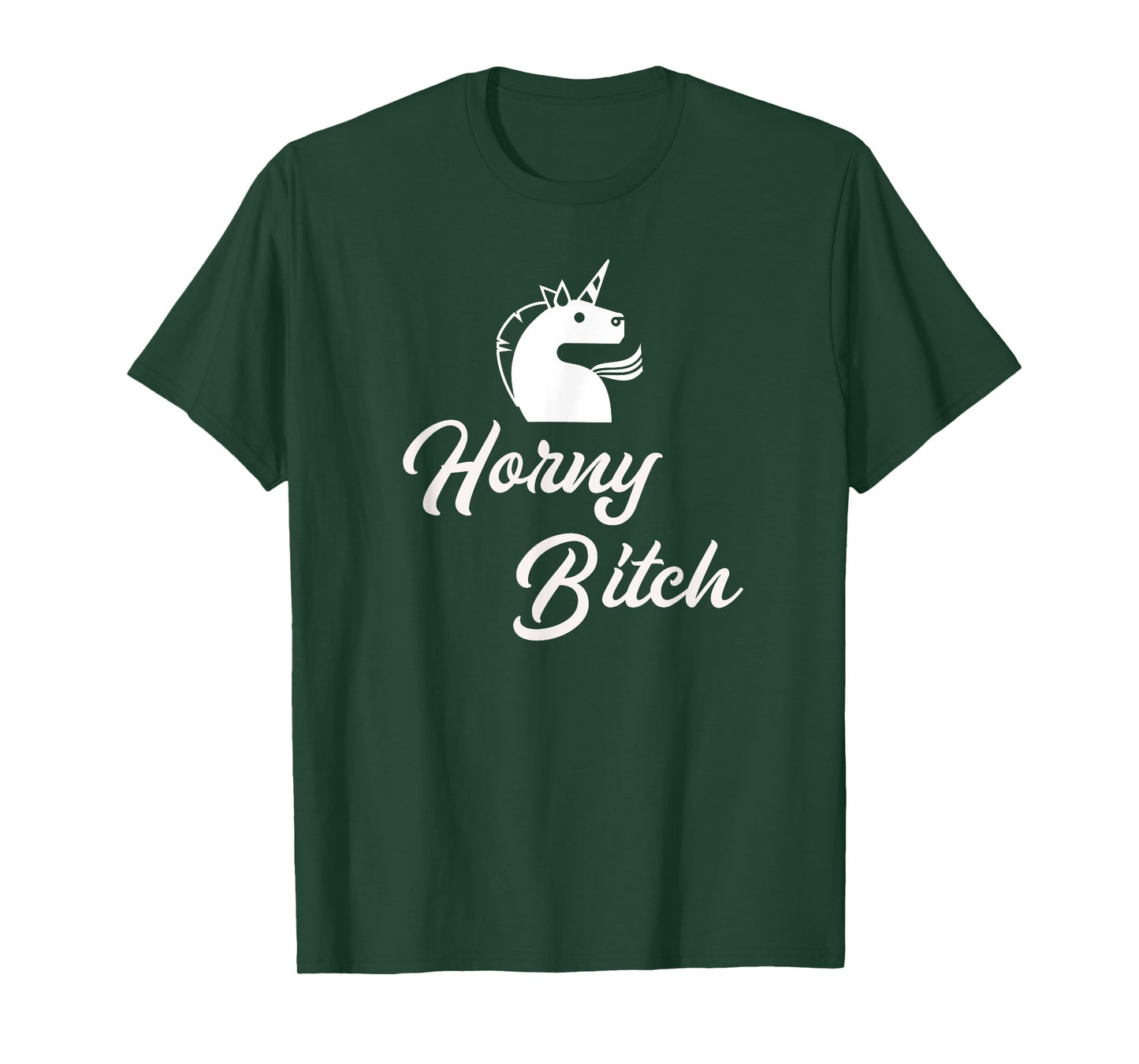 Adult Unicorn Shirt Sexy Gifts for Women Horny Bitch T-Shirt