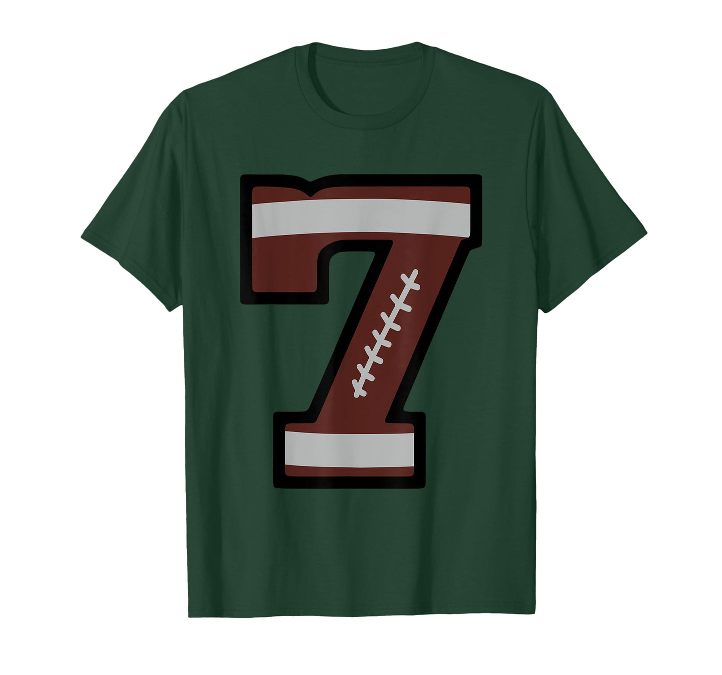 Number #7 Football Number T-Shirt