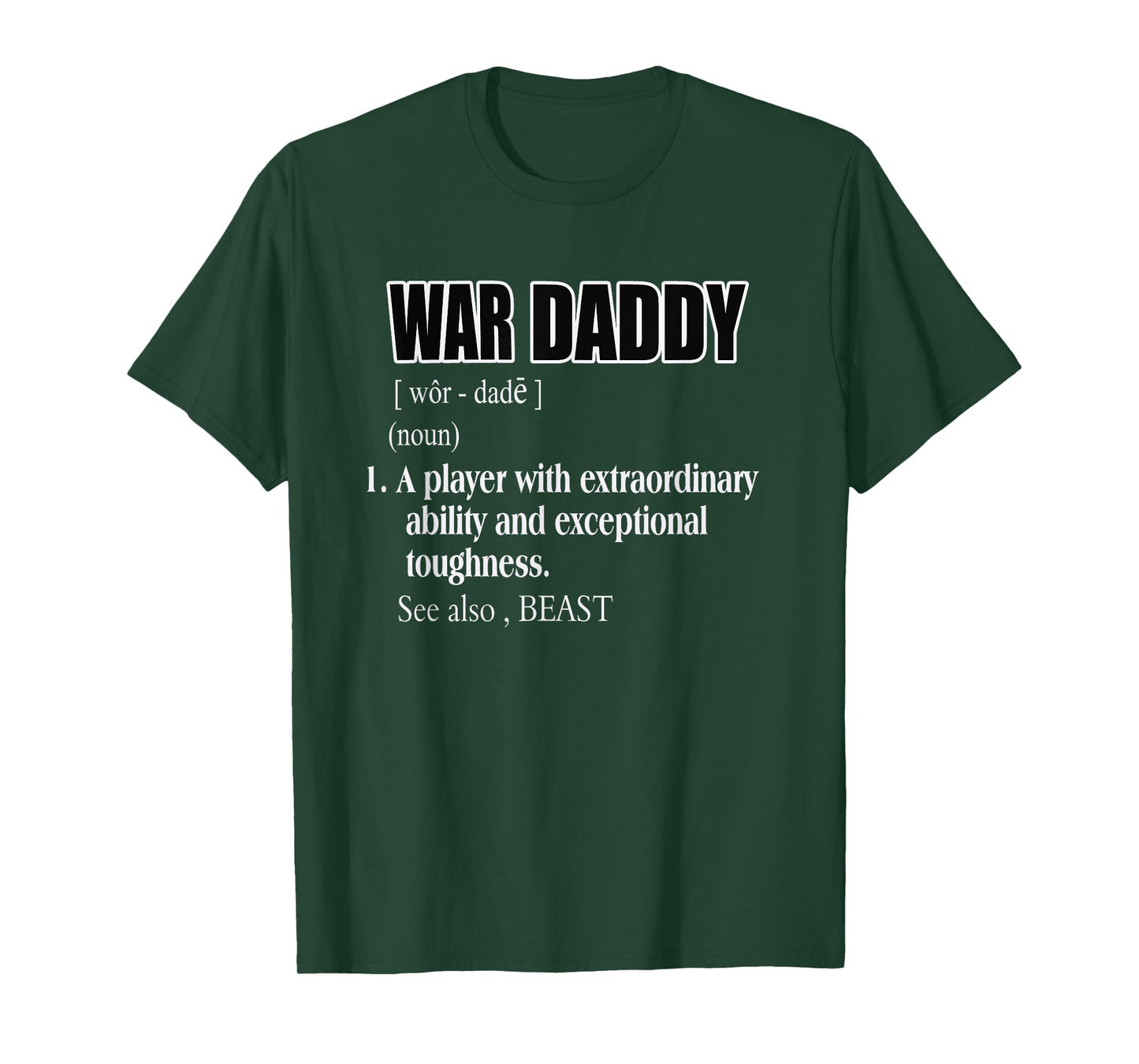 Football War Daddy Definition T-Shirt T-Shirt