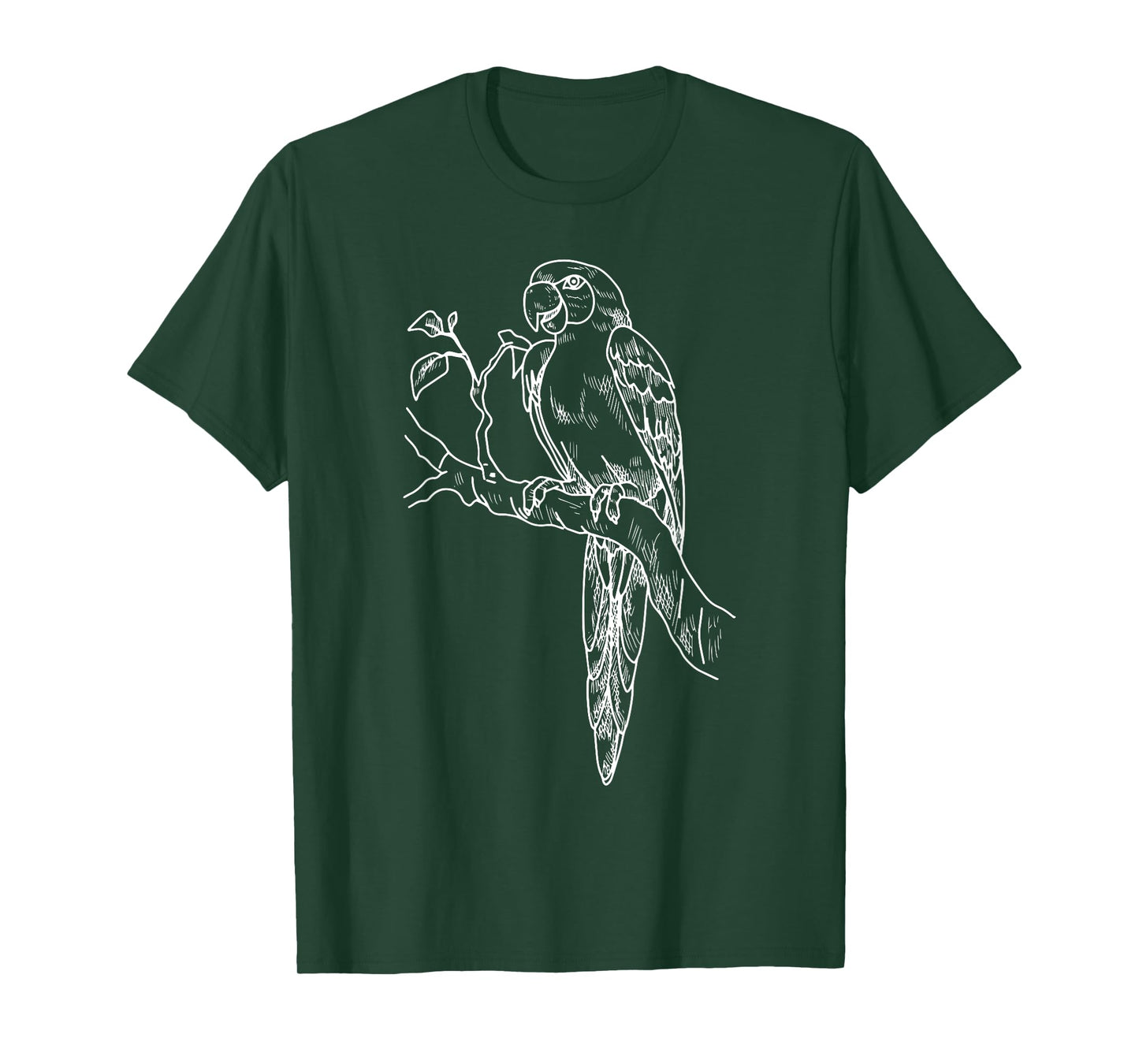 Parrot Bird Vintage Distressed Retro Style Silhouette 70s T-Shirt