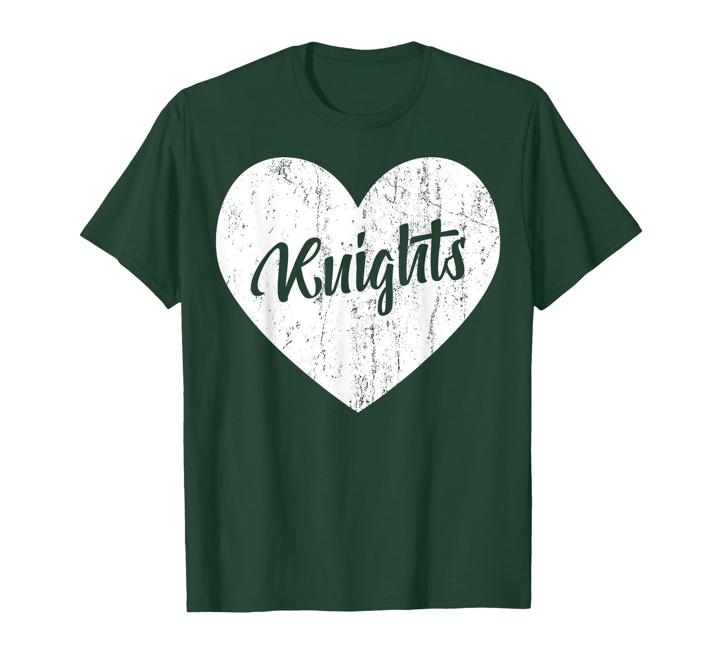 Knights School Sports Fan Team Spirit Mascot Heart Gift T-Shirt