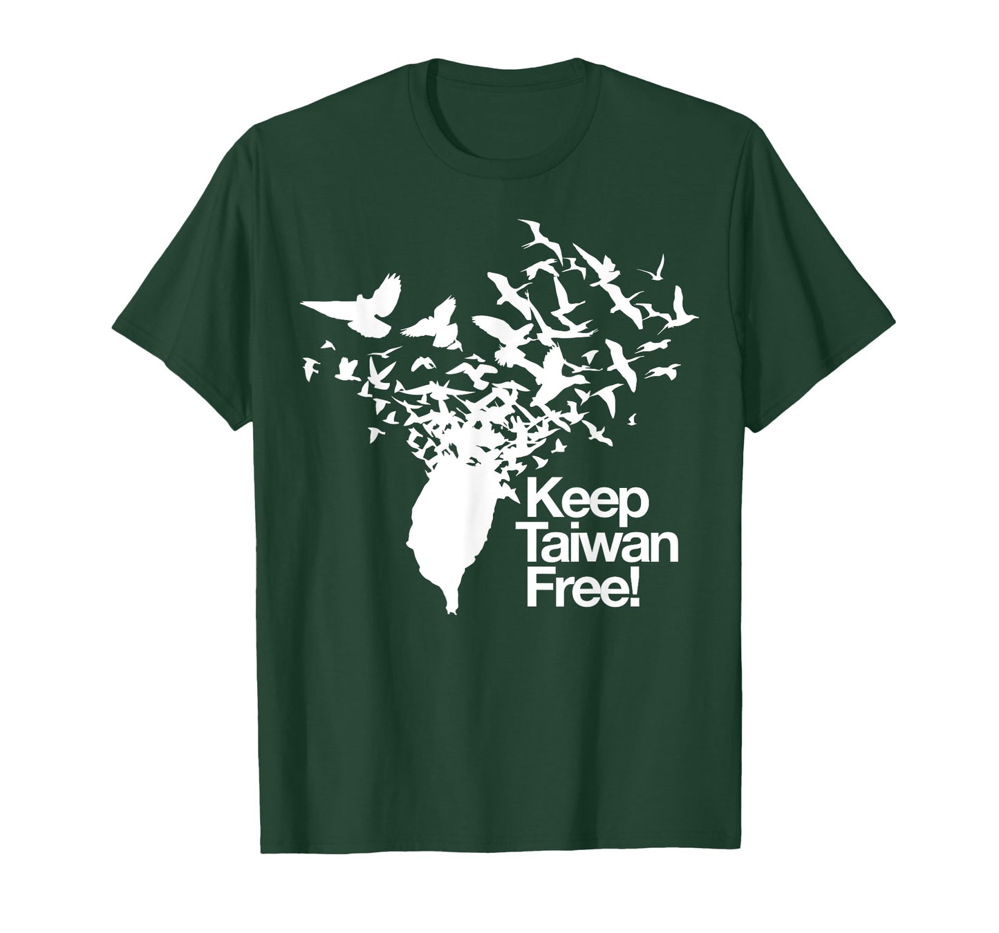 Keep Taiwan Free with Peace Birds flying out T-Shirt