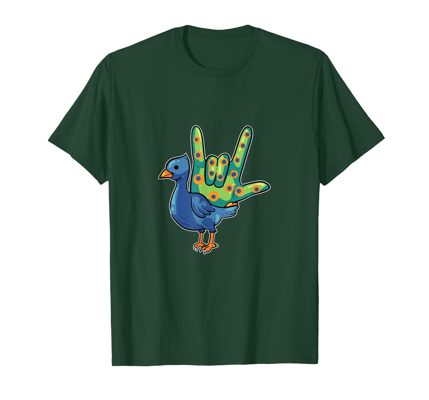 Asl Ily Shirt American Sign Language bird I love You Gift T-Shirt