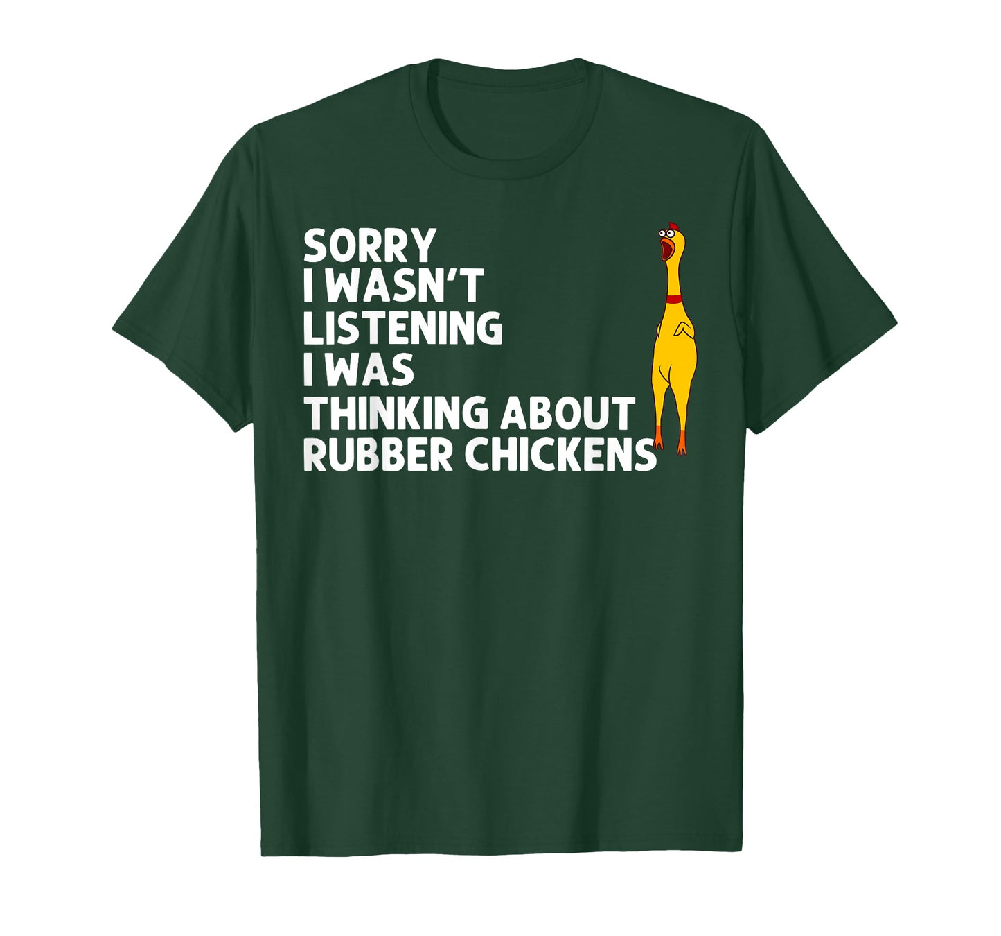 Cute Chicks Squeaking Toy Animal Pun Lover Designs Funny Rubber Chicken Gift Men Women Rubber Chicken Costume T-Shirt