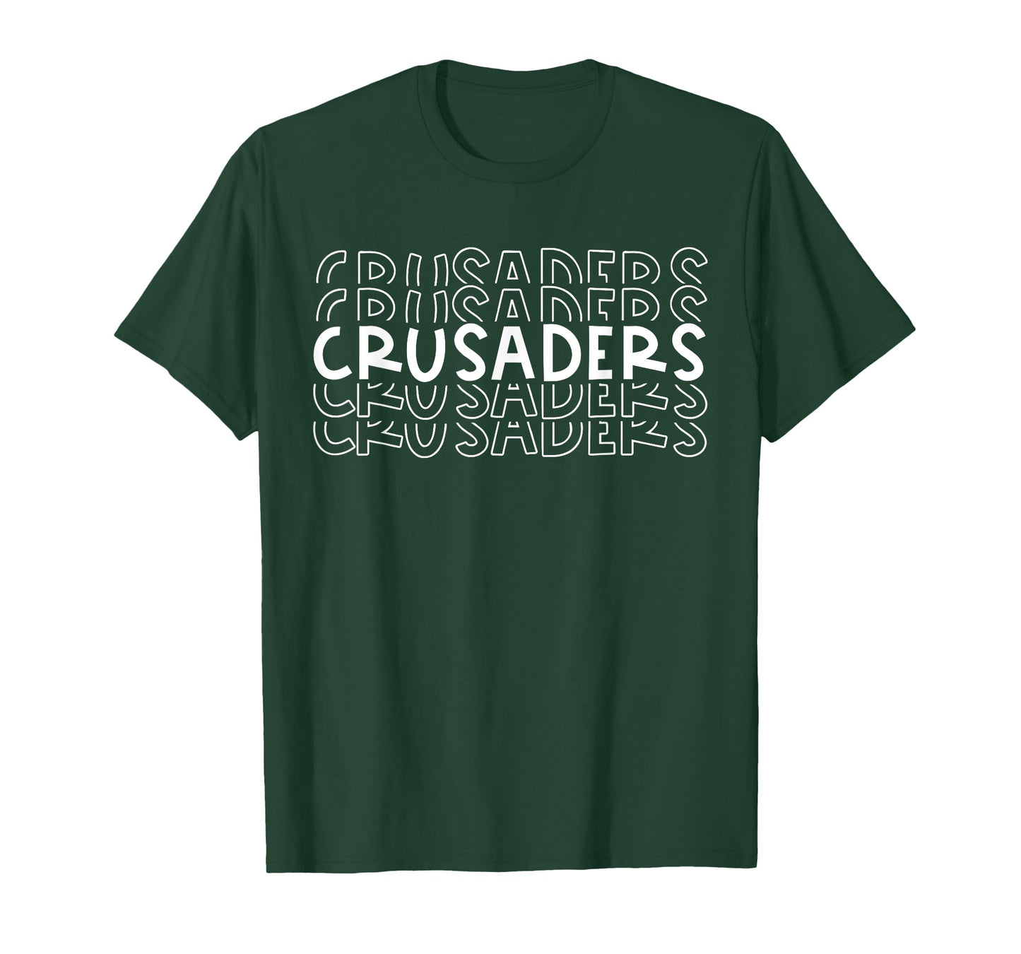 Crusaders School Sports Team Mascot Town Go College Athlete T-Shirt