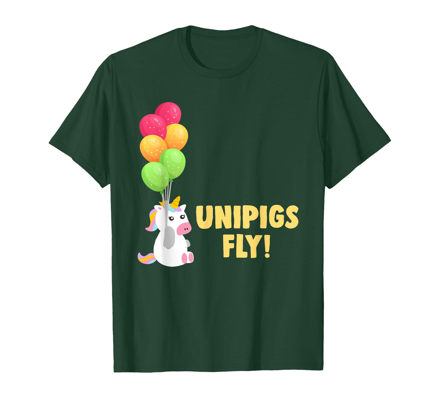 Cute Balloon Unipigs Fly Unicorn Pig Unicorn Lover T-Shirt