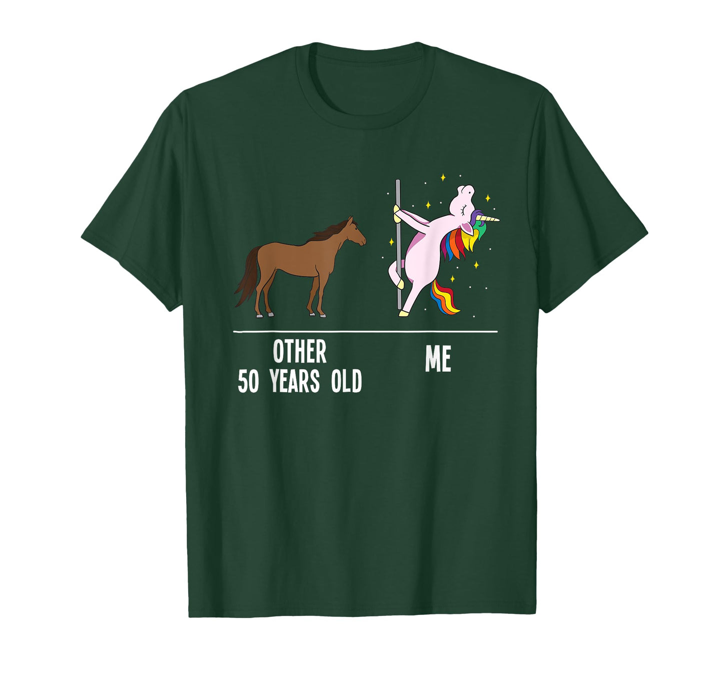 50th Birthday Unicorn Funny 50 Years Old Other Me Women T-Shirt