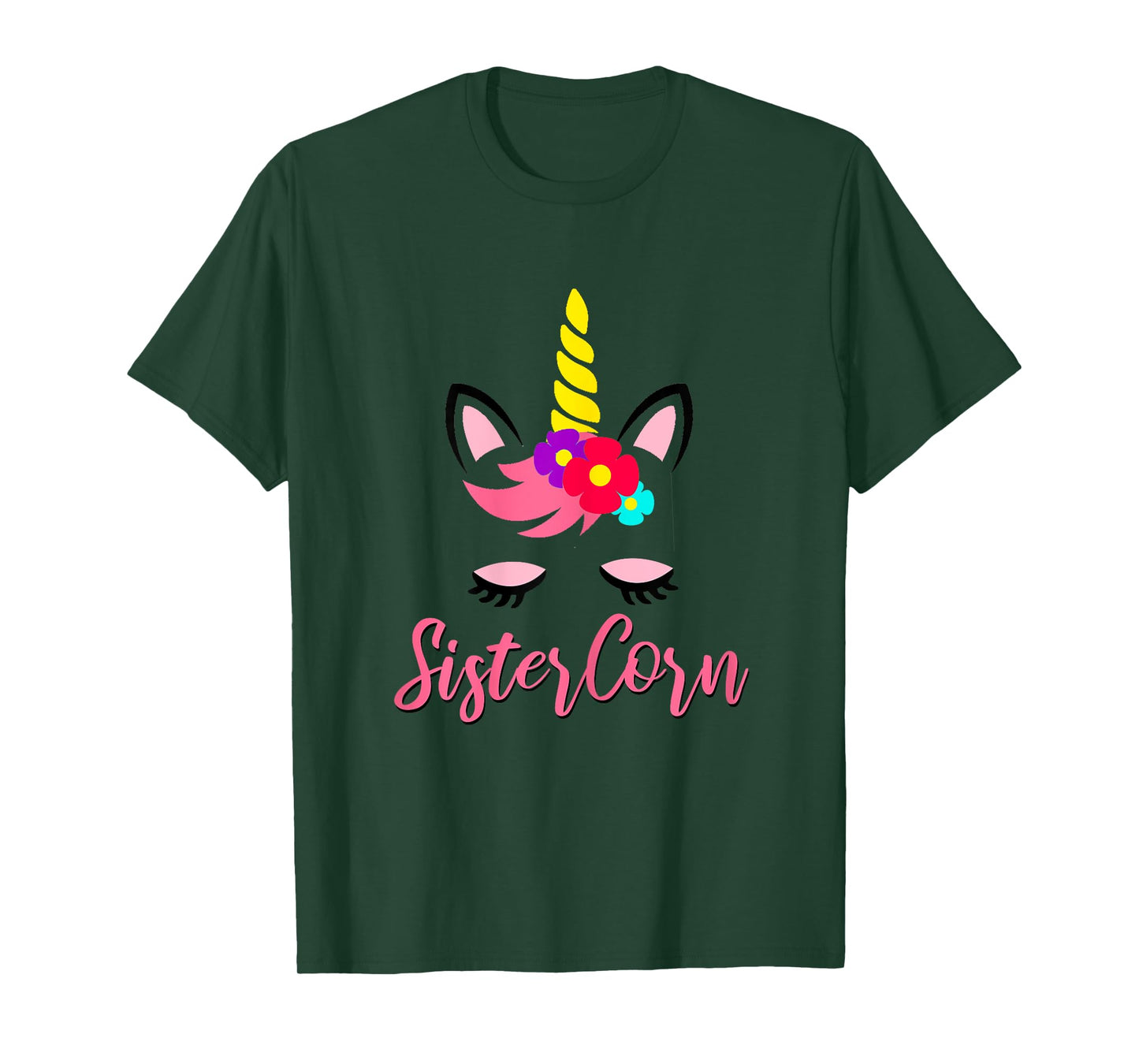 Sistercorn Unicorn Birthday for Sister T-Shirt