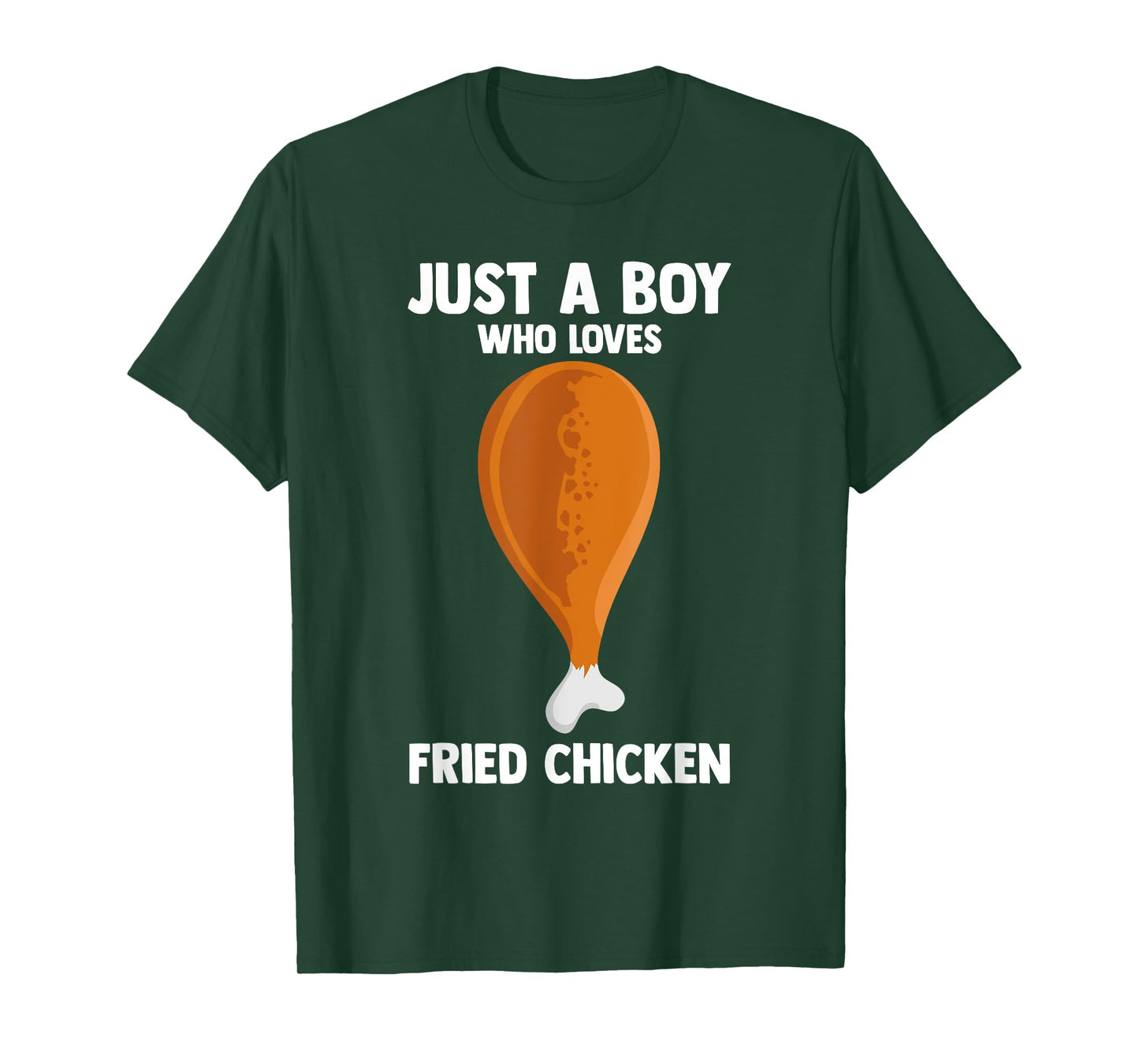 Humorous JUST A BOY WHO LOVES FRIED CHICKEN Fast Food Lover T-Shirt