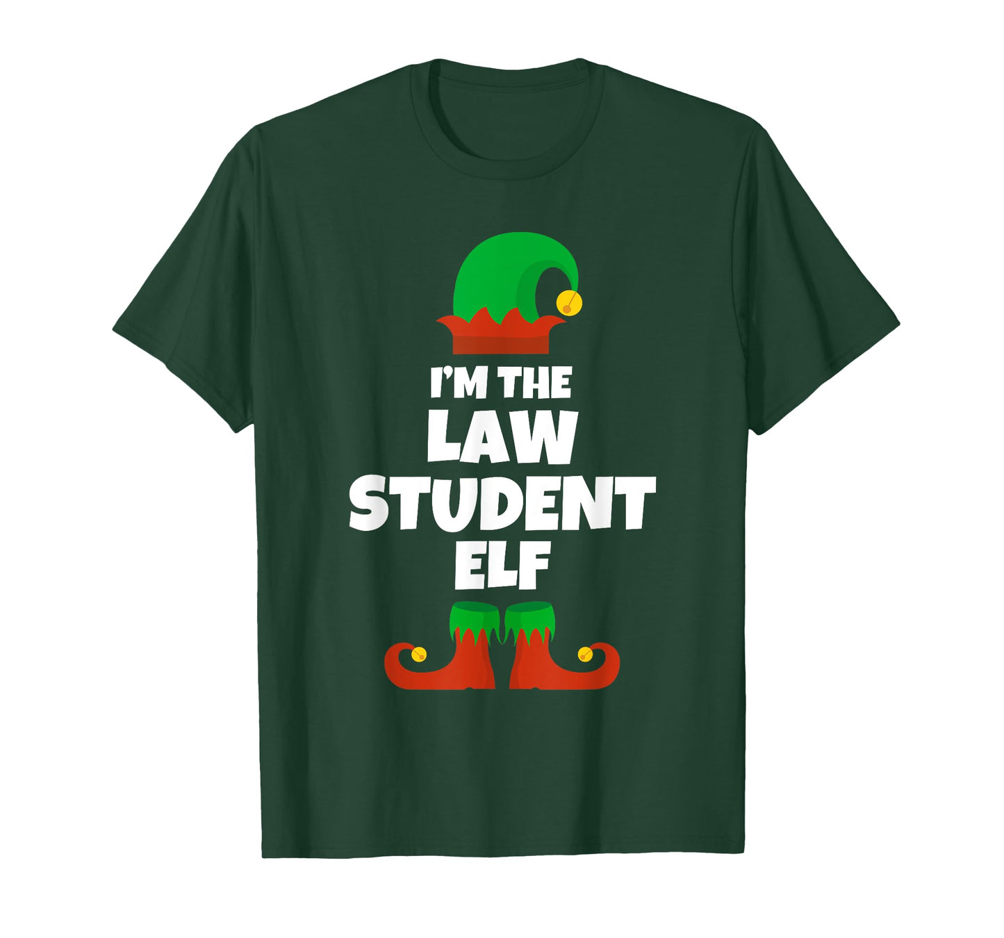 I'm The Law Student Elf Family Pajama Christmas Funny T-Shirt