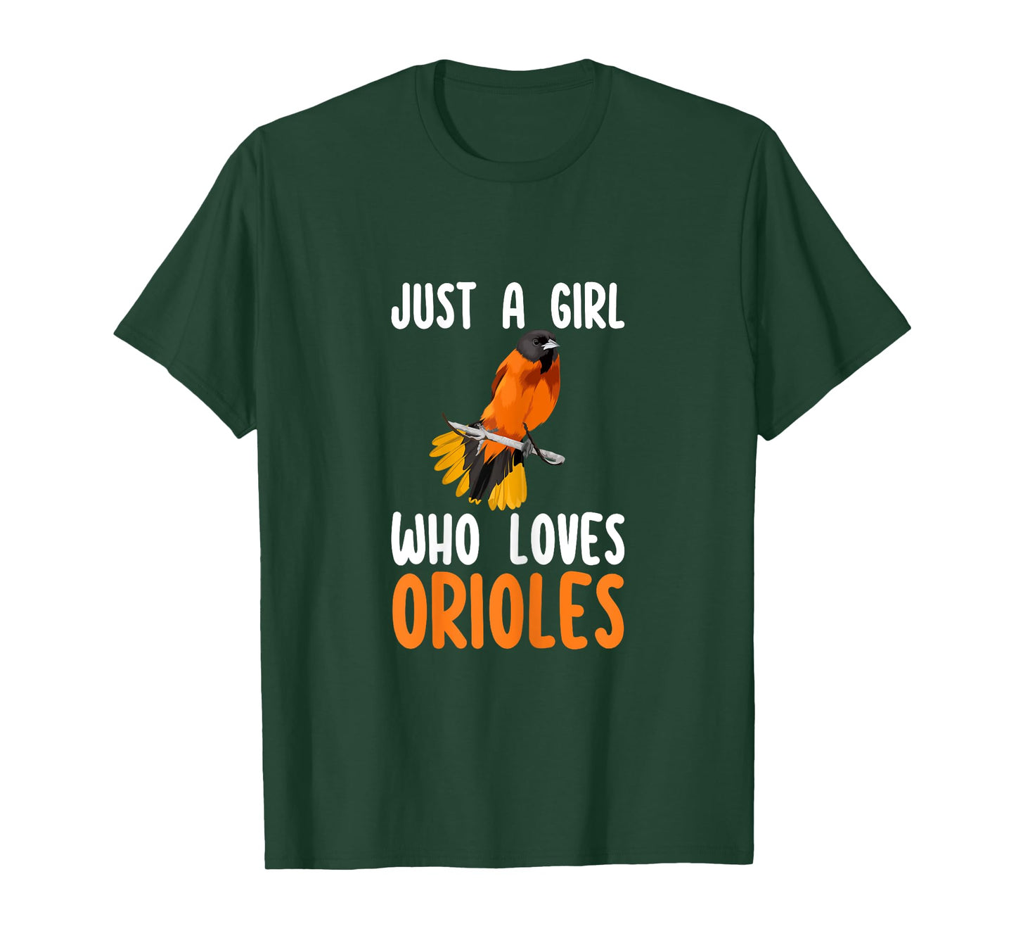 Just a Girl Who Loves Orioles Cute Orioles Lover Gifts T-Shirt